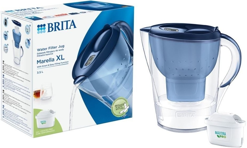 Фільтр-глечик Brita Marella XL Memo MXPro 3.5л (2л очищеної води) білий (1052778)фото4