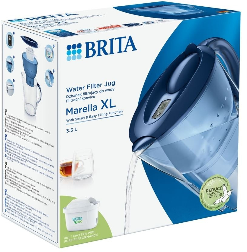 Фільтр-глечик Brita Marella XL Memo MXPro 3.5л (2л очищеної води) білий (1052778)фото5