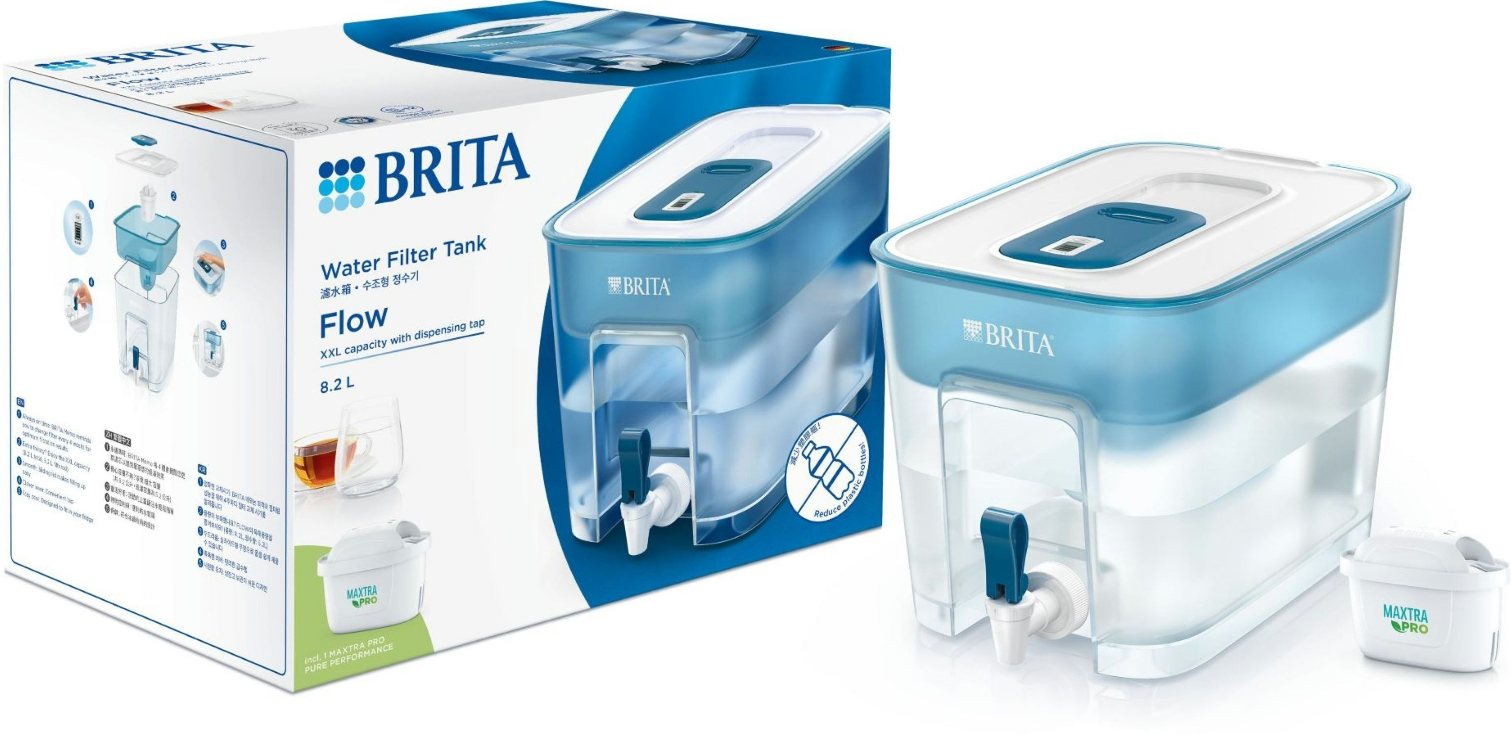 Фильтр для воды Brita Flow Memo MXPro 8.2л (5.2л очищенной воды) синий (1052805) фото 5