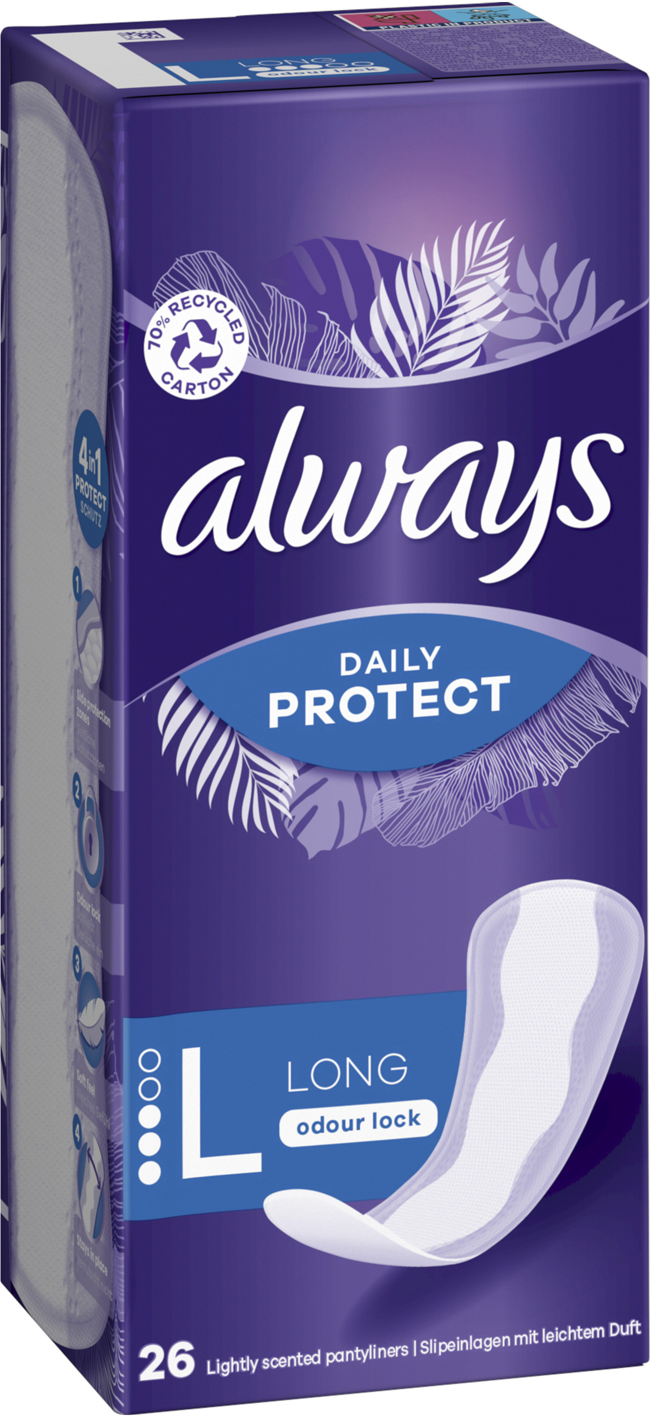 Прокладки гігієнічні щоденні Always Daily Protect Long 26штфото3