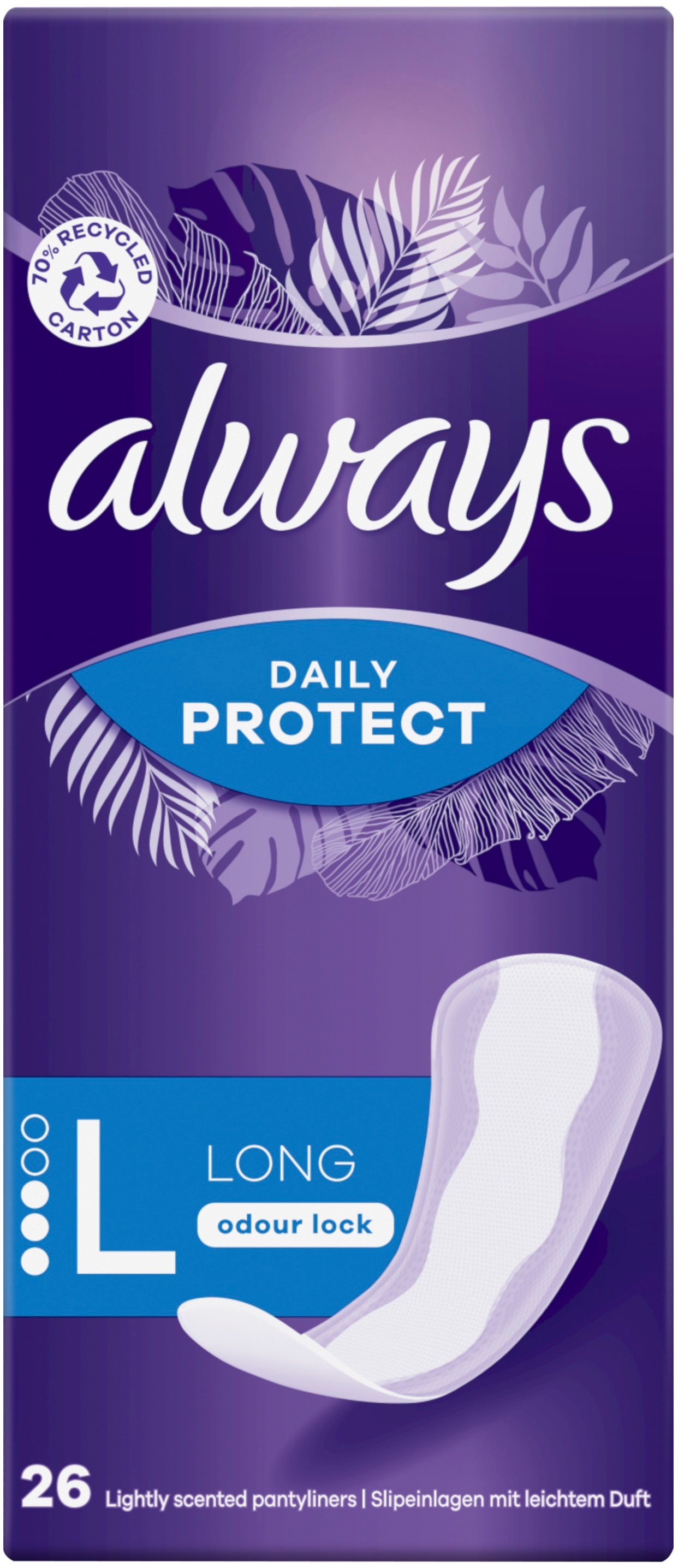 Щоденні прокладки Always Daily Protect Long Нейтралізація запаху 26 штфото