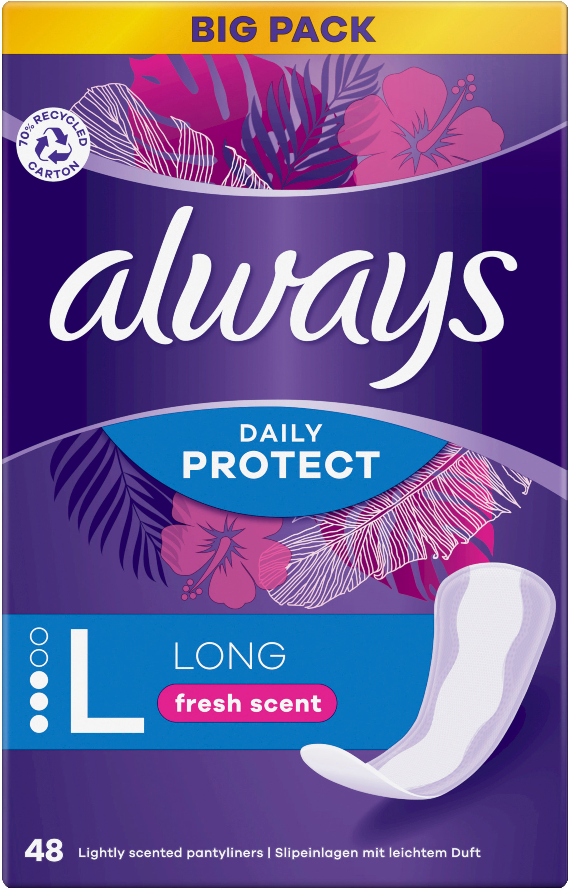 Прокладки гігієнічні щоденні Always Daily Protect Long 48штфото2