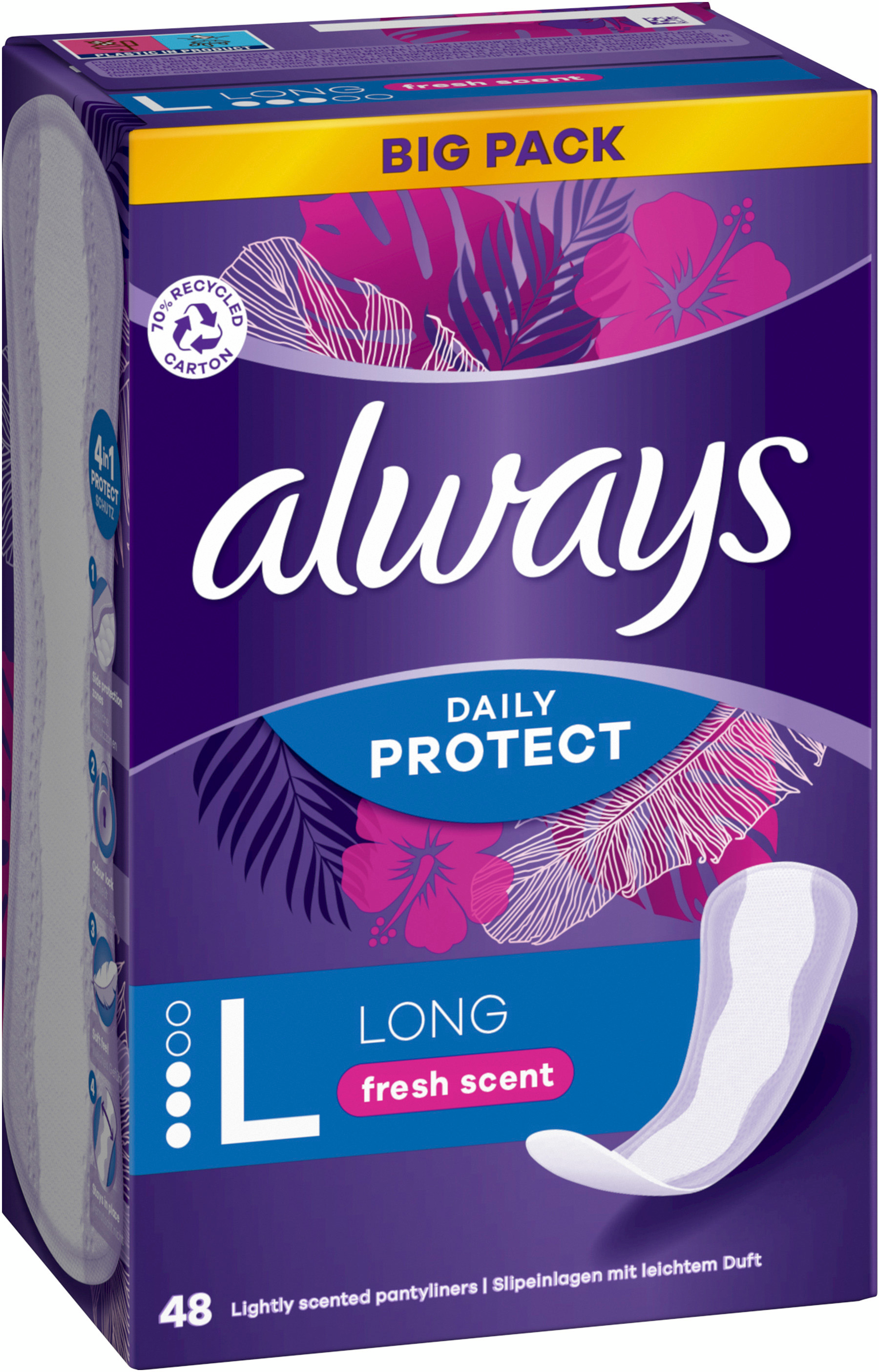 Прокладки гигиенические ежедневные Always Daily Protect Long 48шт фото 3