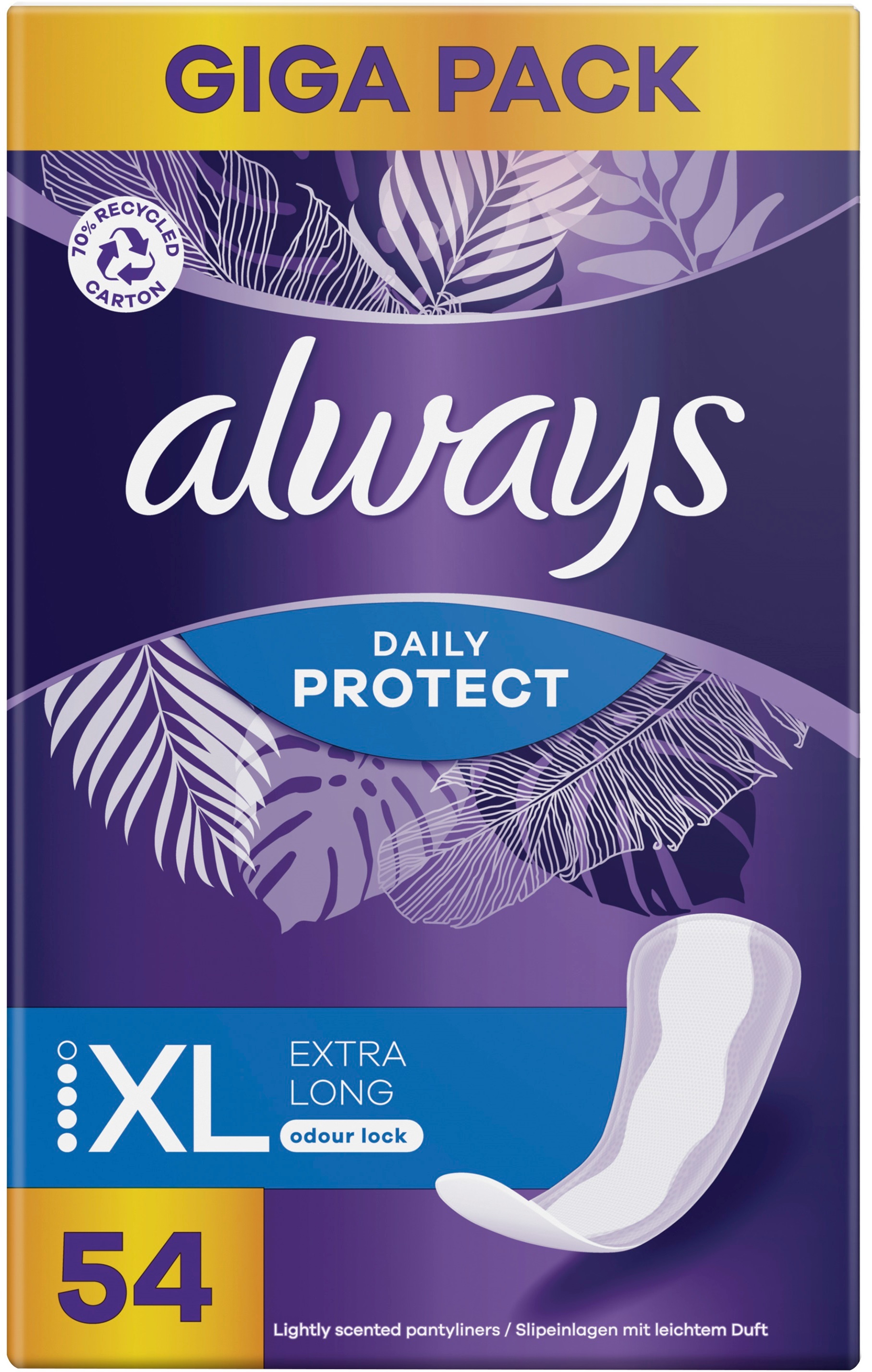 Ежедневные прокладки Always Daily Protect ХL Нейтралізація запаху 54 шт фото 