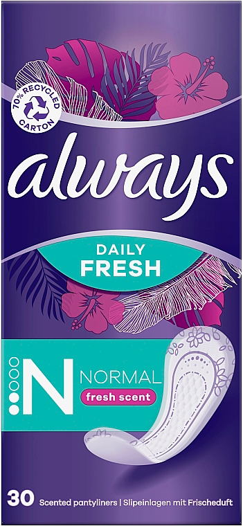 Прокладки гигиенические ежедневные Always Daily Fresh Normal 30шт фото 2