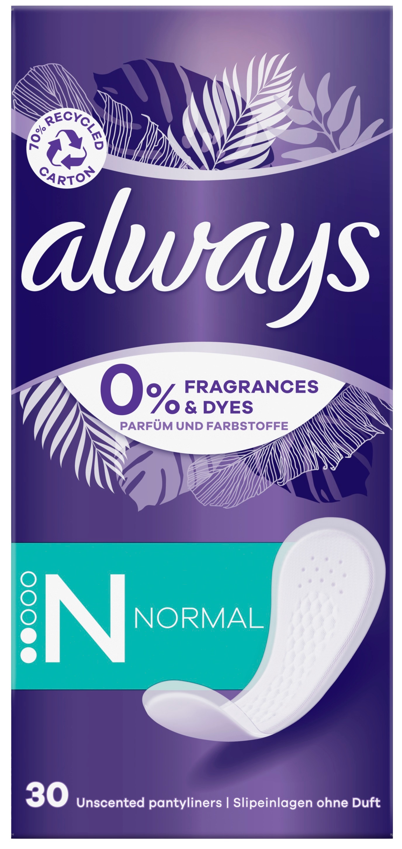 Щоденні прокладки Always Daily Fresh Normal Без запаху 30 штфото