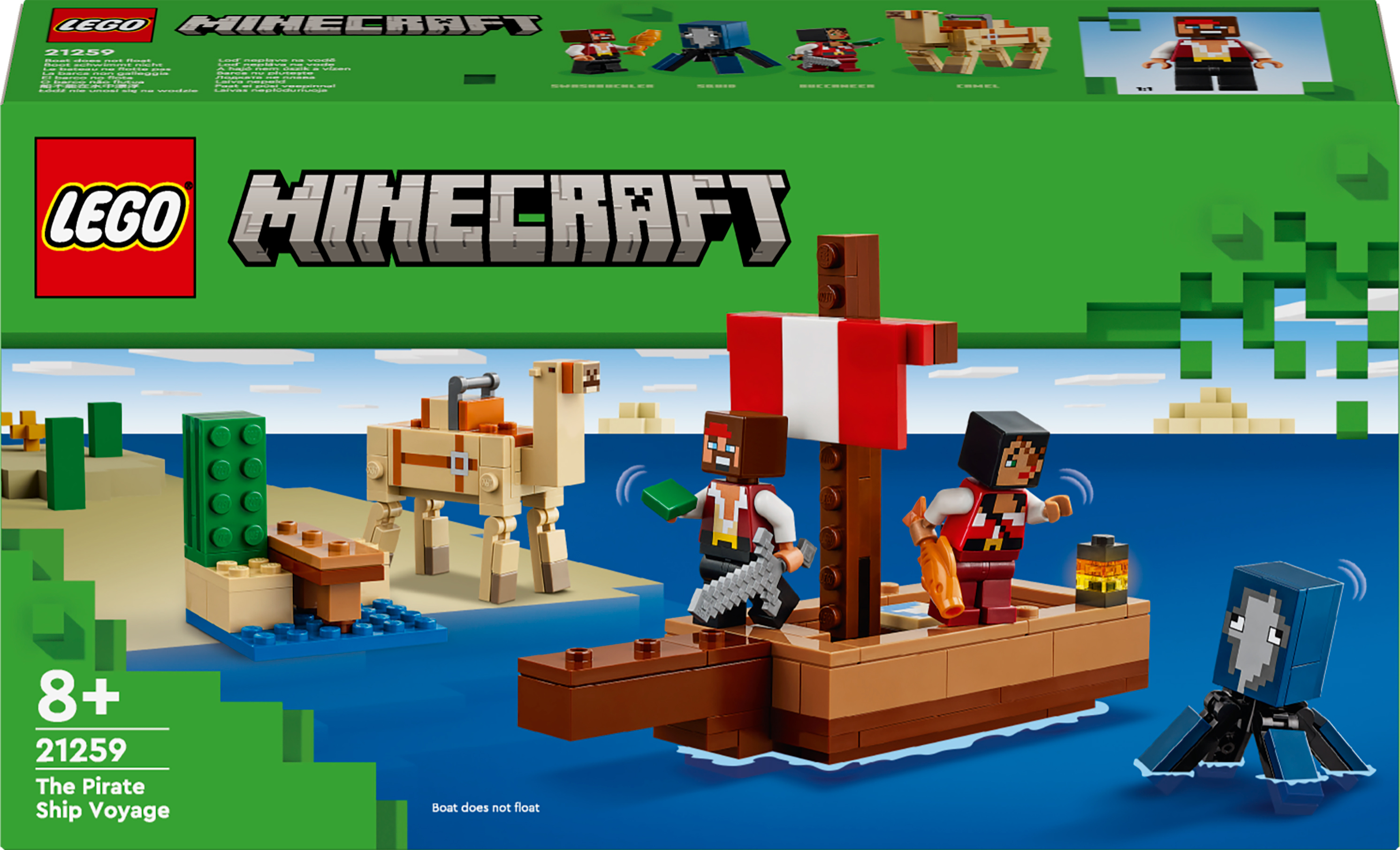 Конструктор LEGO 21259- Minecraft Подорож на піратському корабліфото2