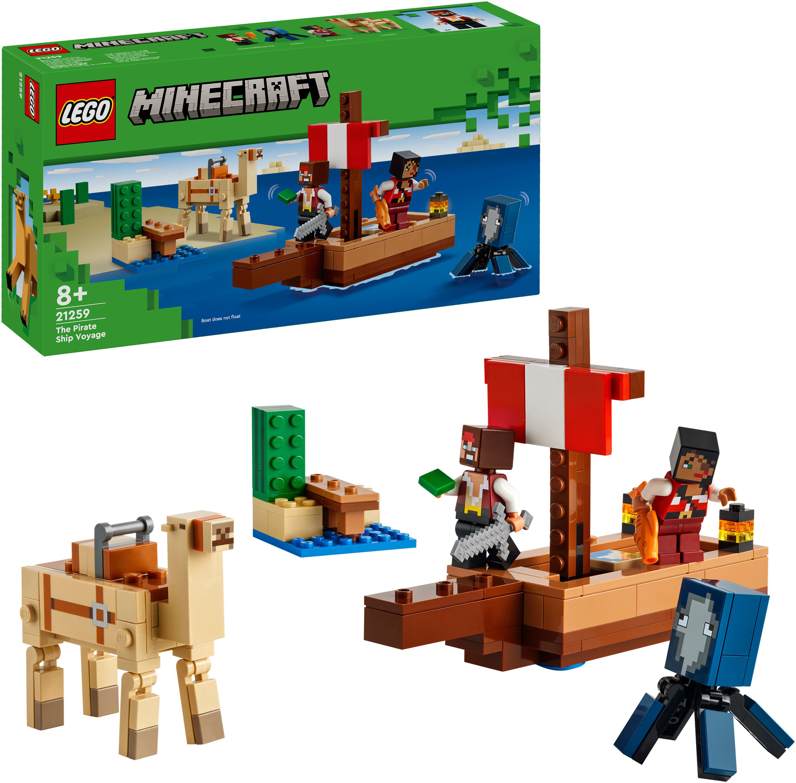 Конструктор LEGO 21259- Minecraft Путешествие на пиратском корабле фото 17