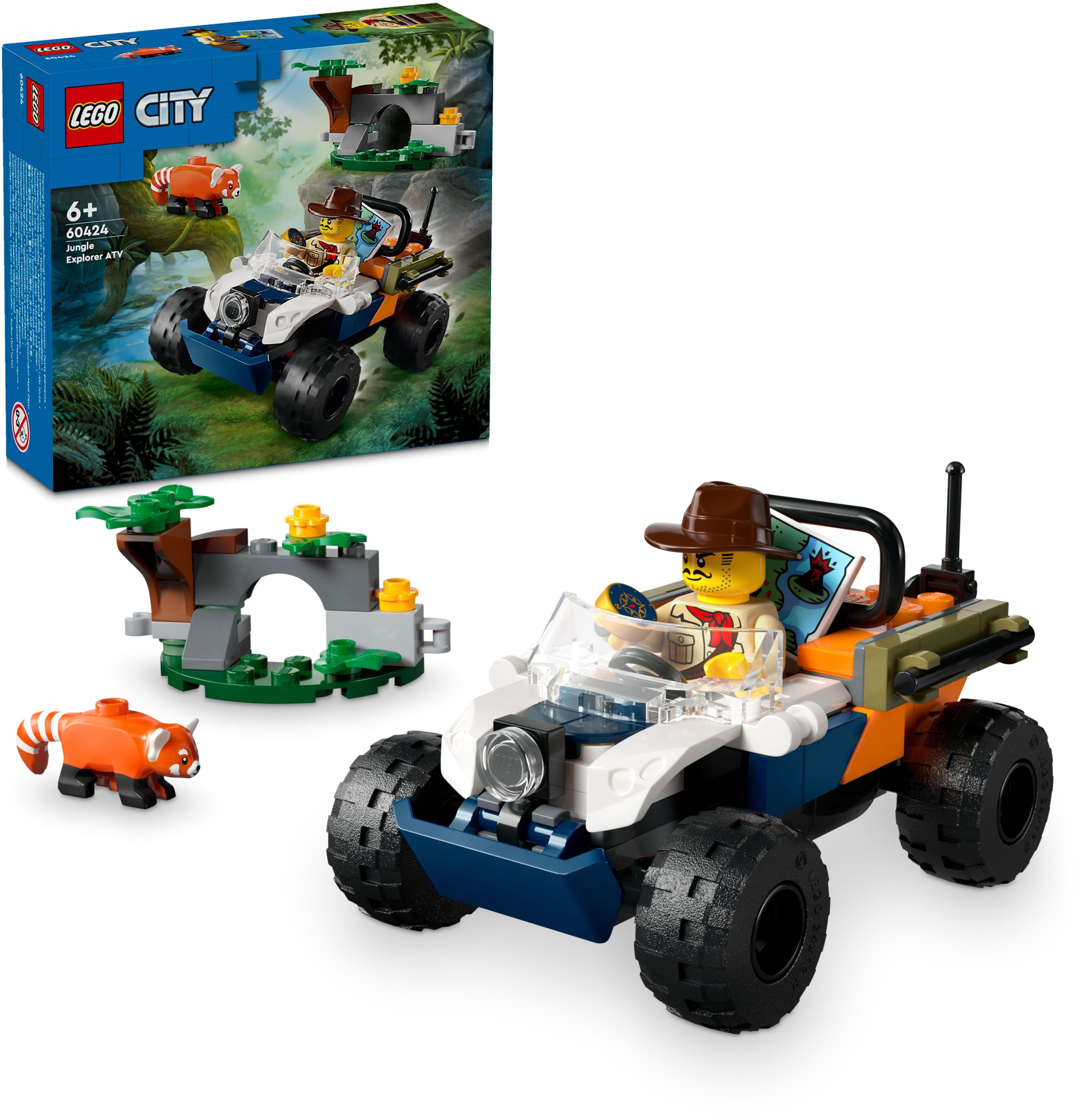 Конструктор LEGO 60424 City Квадроцикл для исследования джунглей «Миссия Красной панды» фото 16