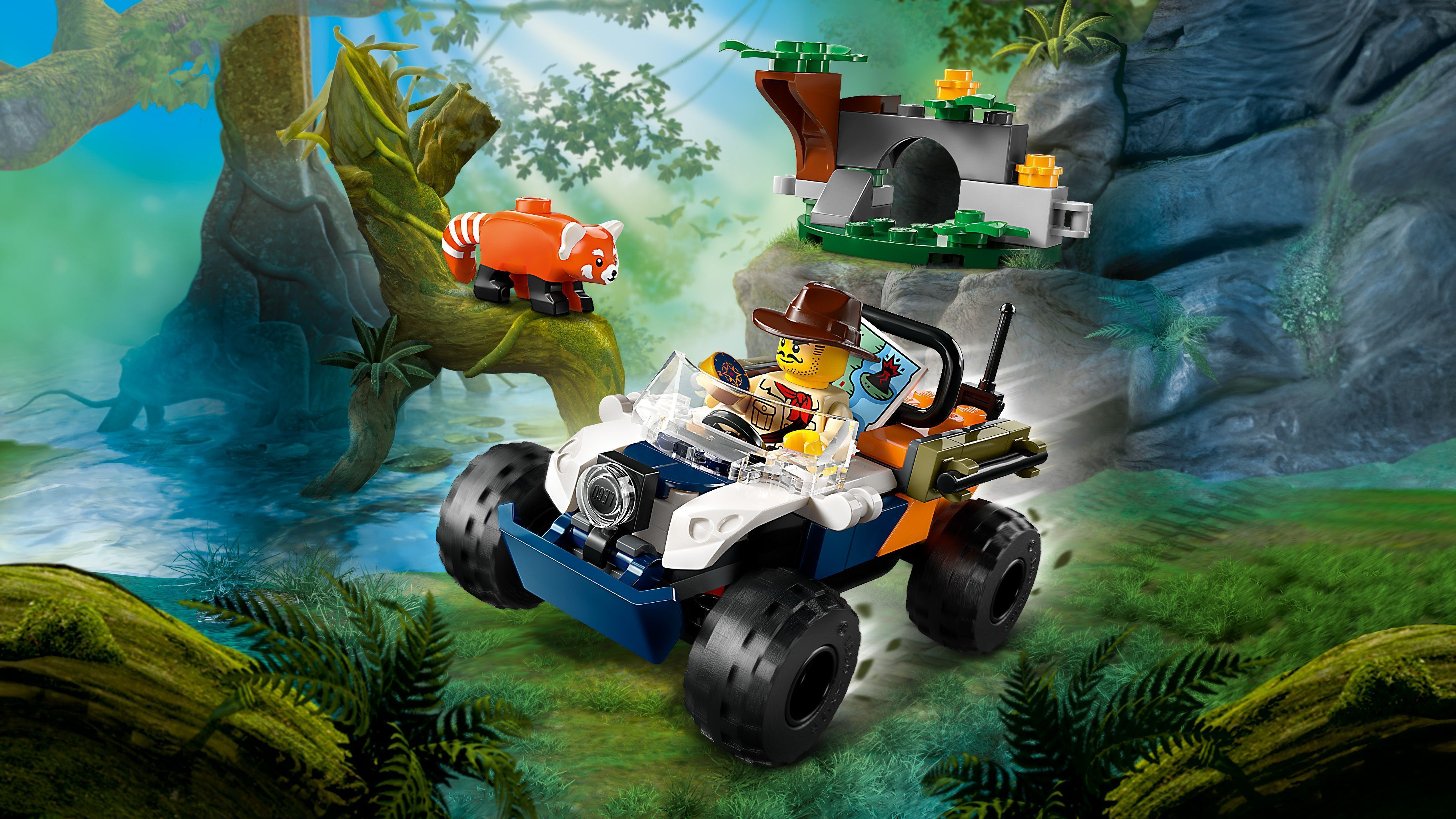 Конструктор LEGO 60424 City Квадроцикл для дослідження джунглів «місія Червоної панди»фото20