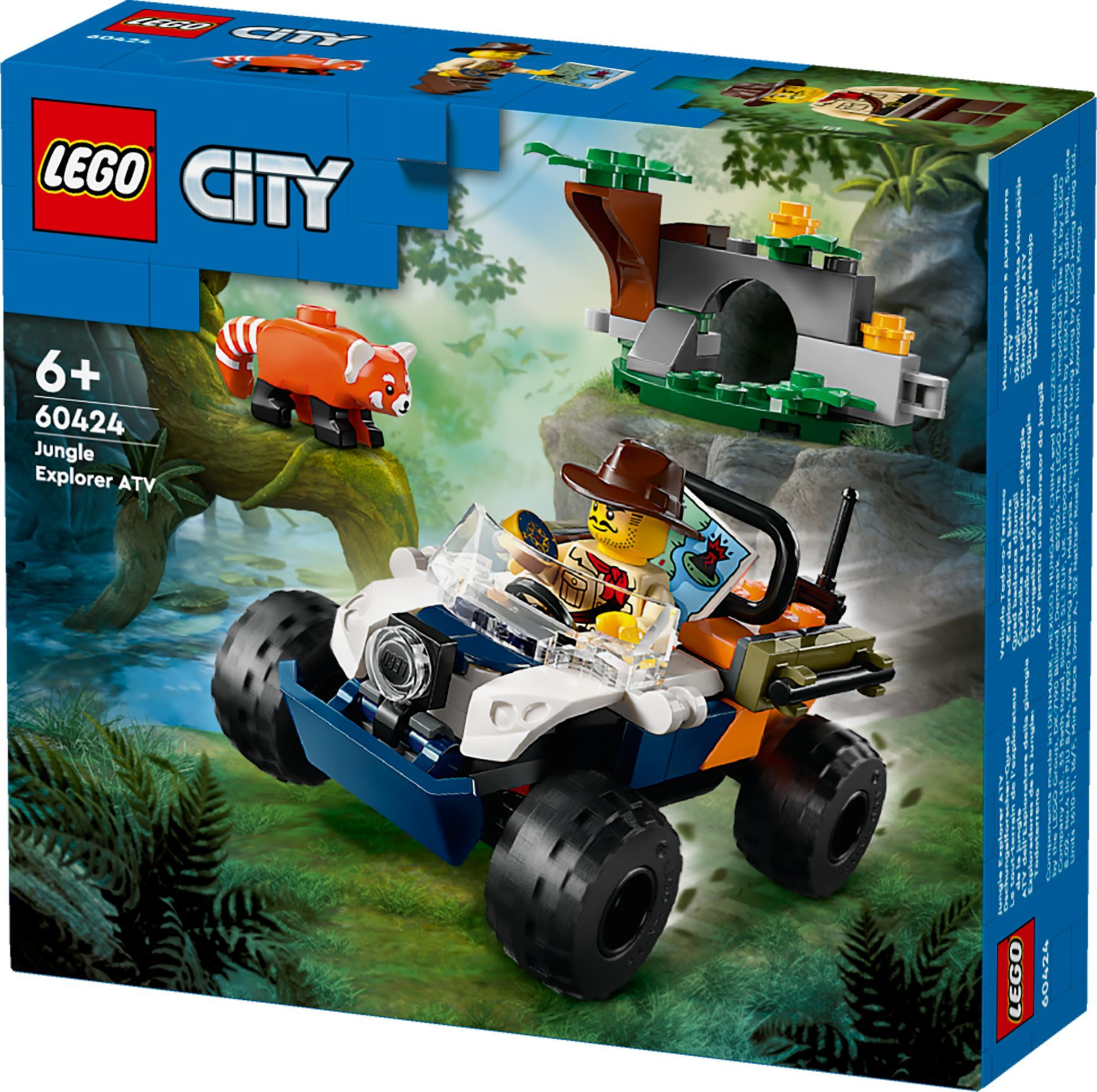 Конструктор LEGO 60424 City Квадроцикл для исследования джунглей «Миссия Красной панды» фото 3