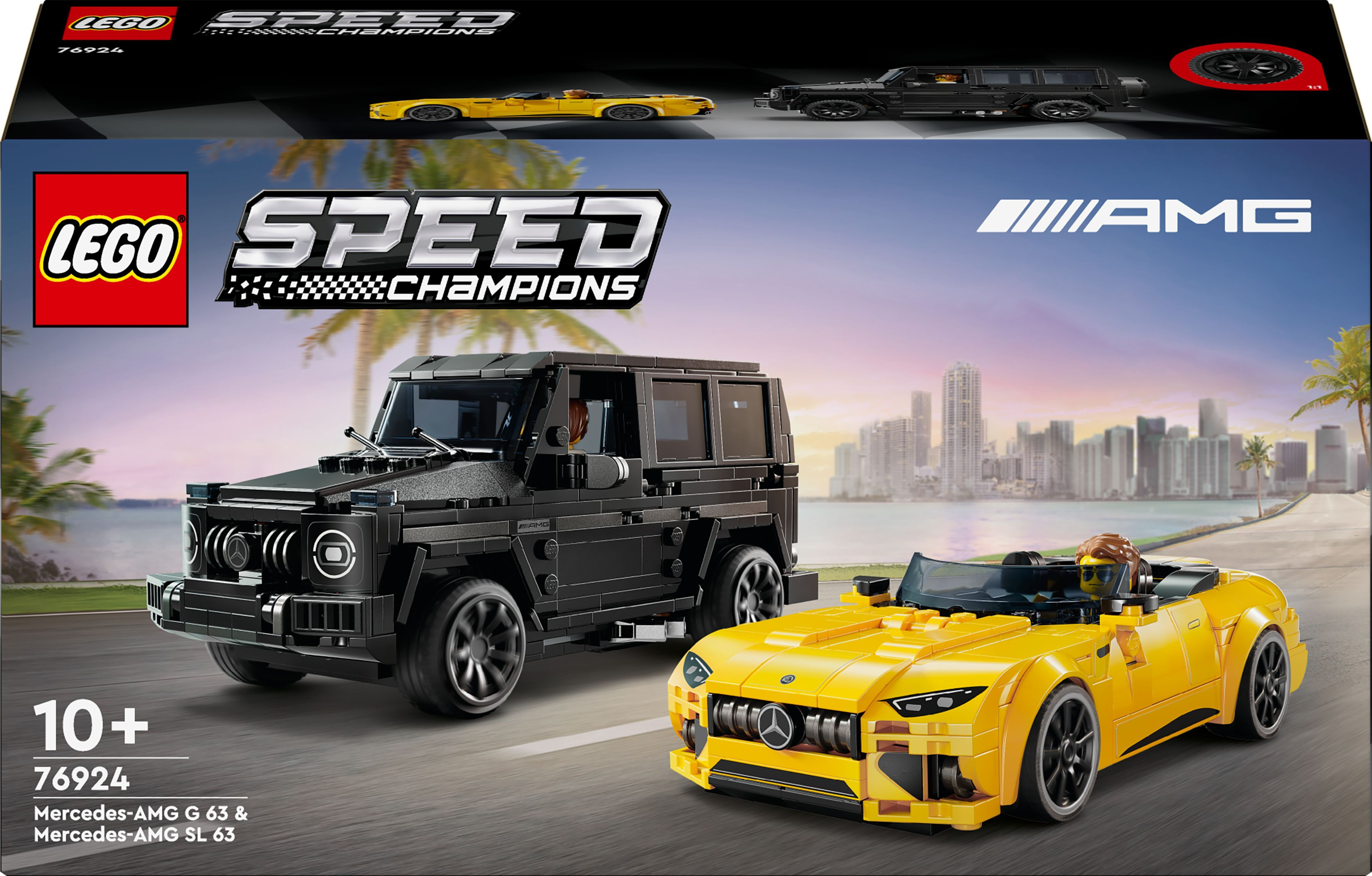 Конструктор LEGO 76924 Speed Champions Mercedes-AMG G 63 и Mercedes-AMG SL 63 фото 2