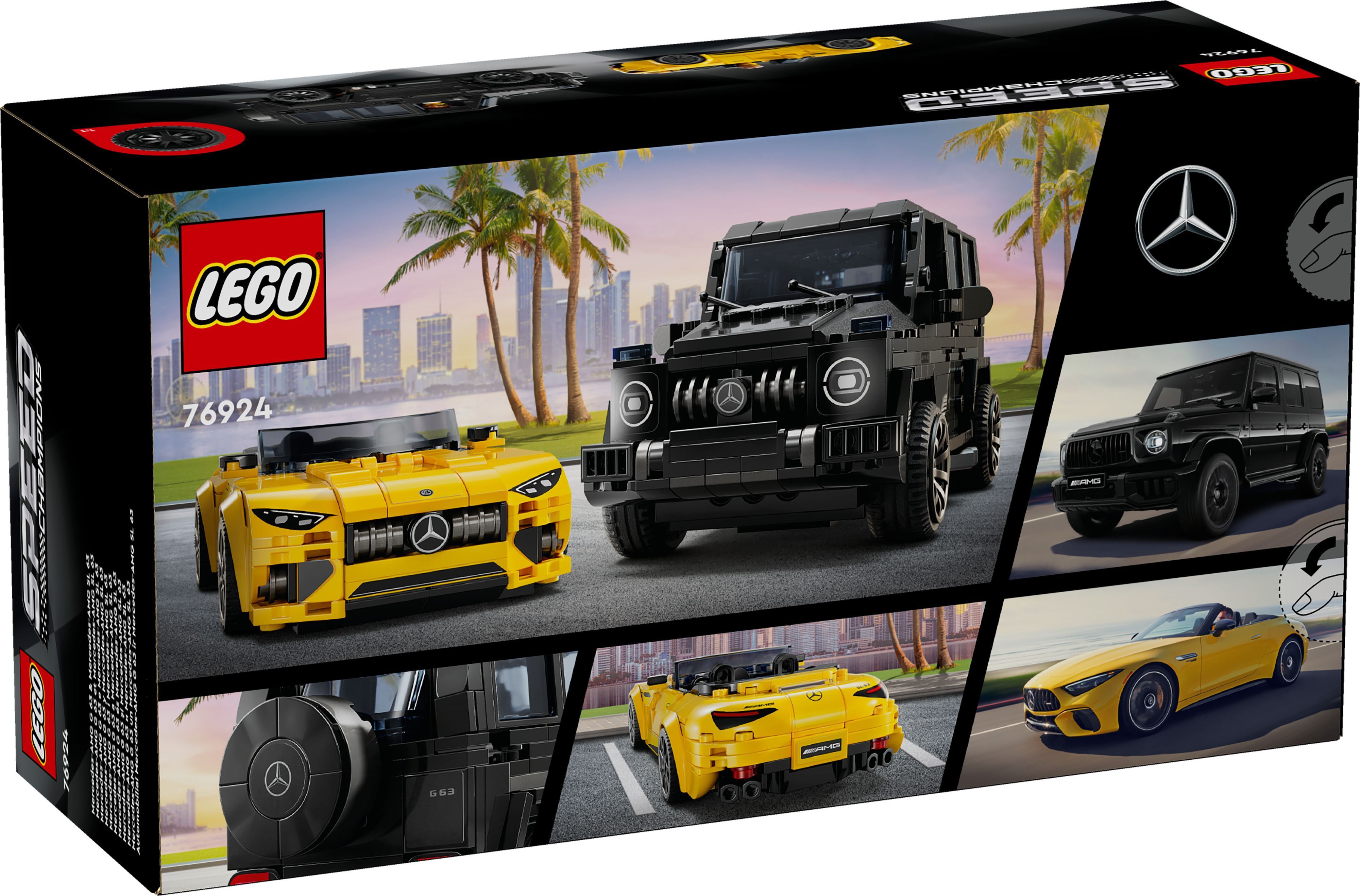 Конструктор LEGO 76924 Speed Champions Mercedes-AMG G 63 та Mercedes-AMG SL 63фото33