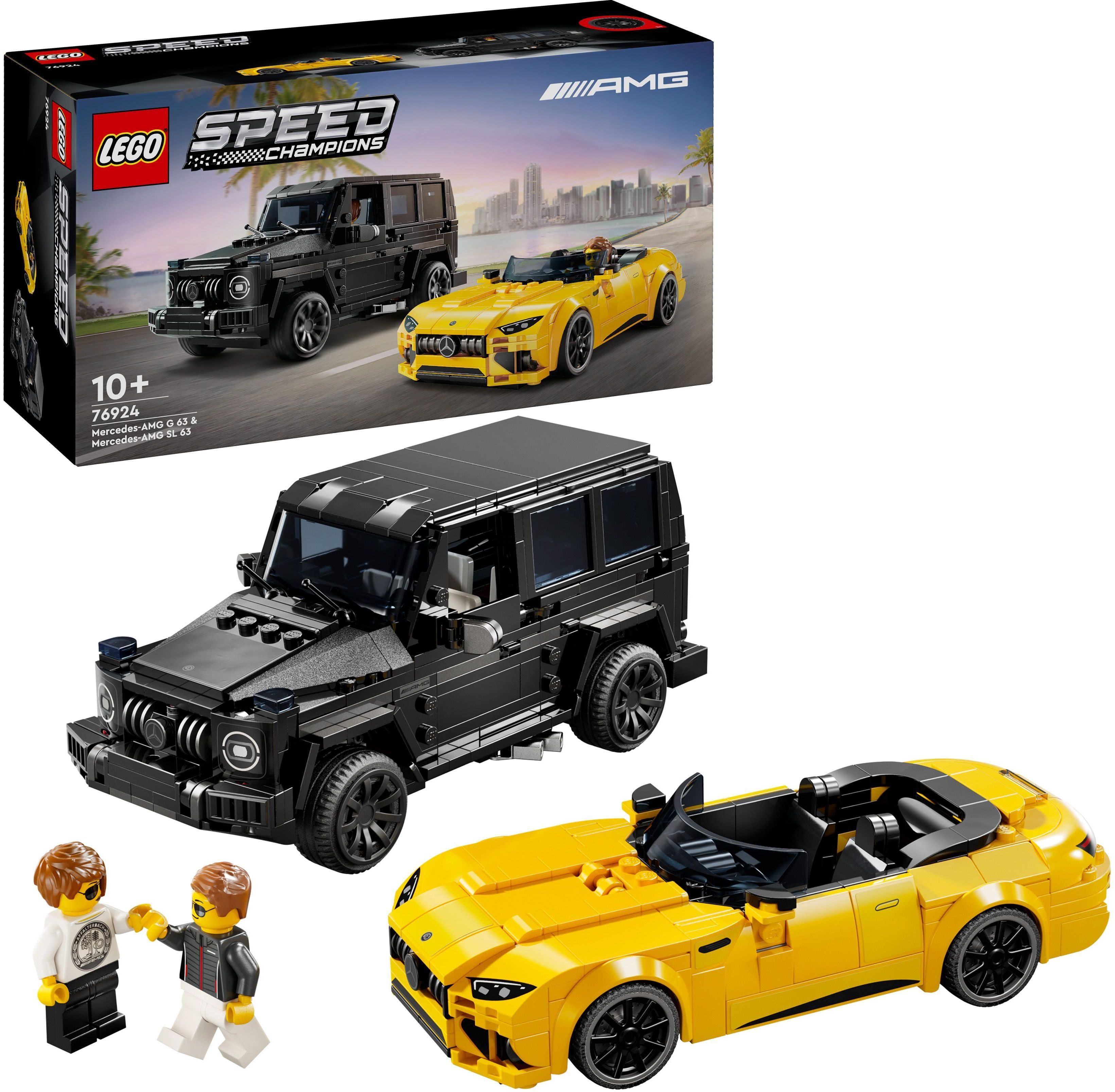 Конструктор LEGO 76924 Speed Champions Mercedes-AMG G 63 и Mercedes-AMG SL 63 фото 4