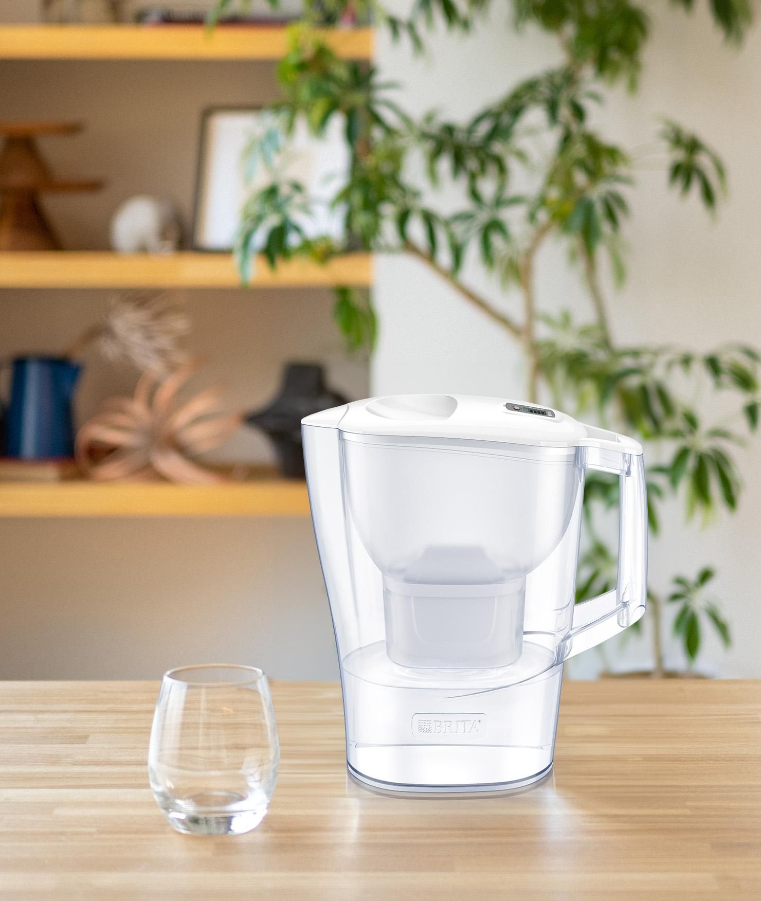 Фільтр-глечик Brita Aluna Memo MXPro 2.4л (1.4л очищеної води) + 3 картриджі білий (1053054)фото7