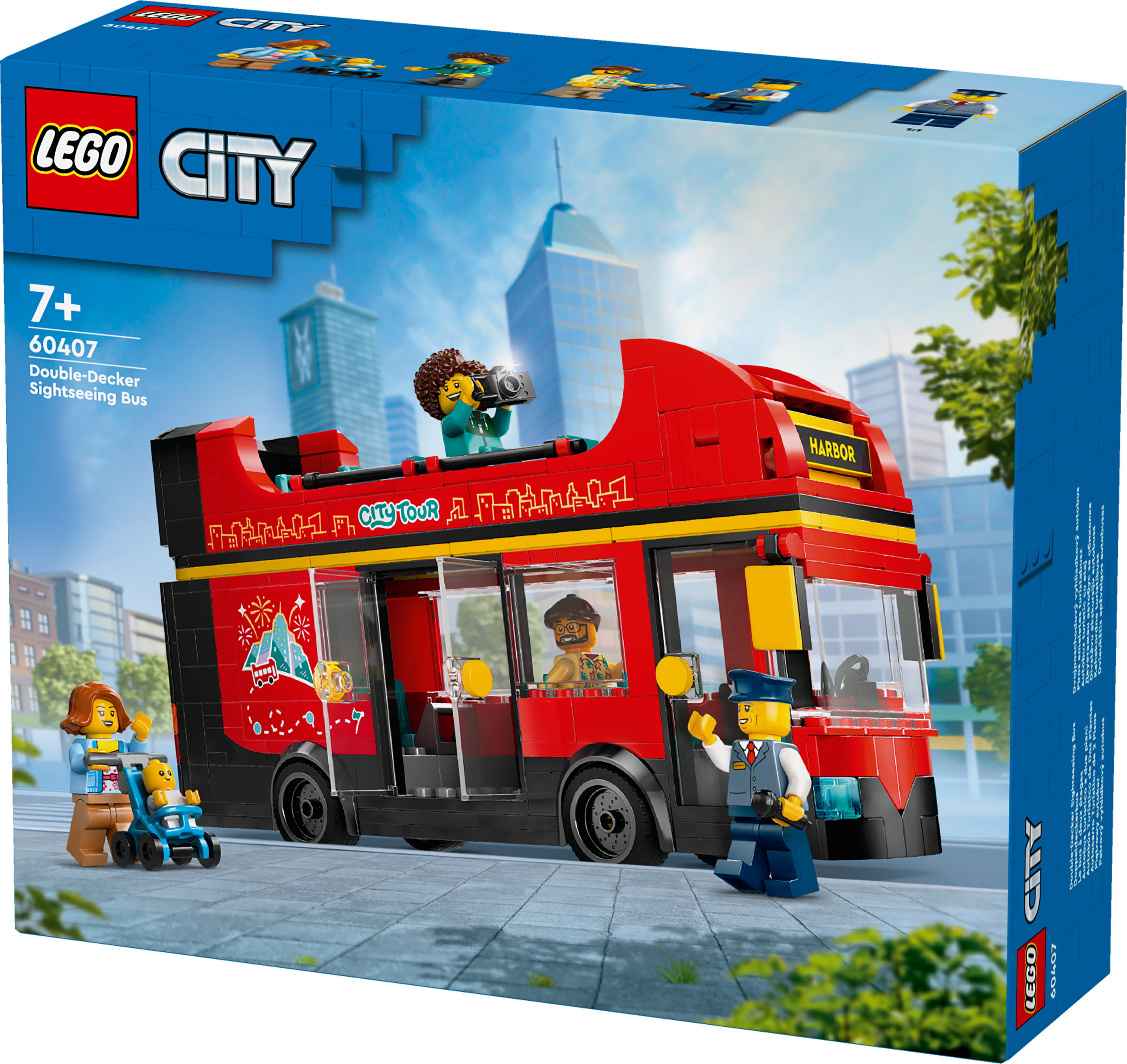 Конструктор LEGO 60407 City Красный двухэтажный экскурсионный автобус фото 3