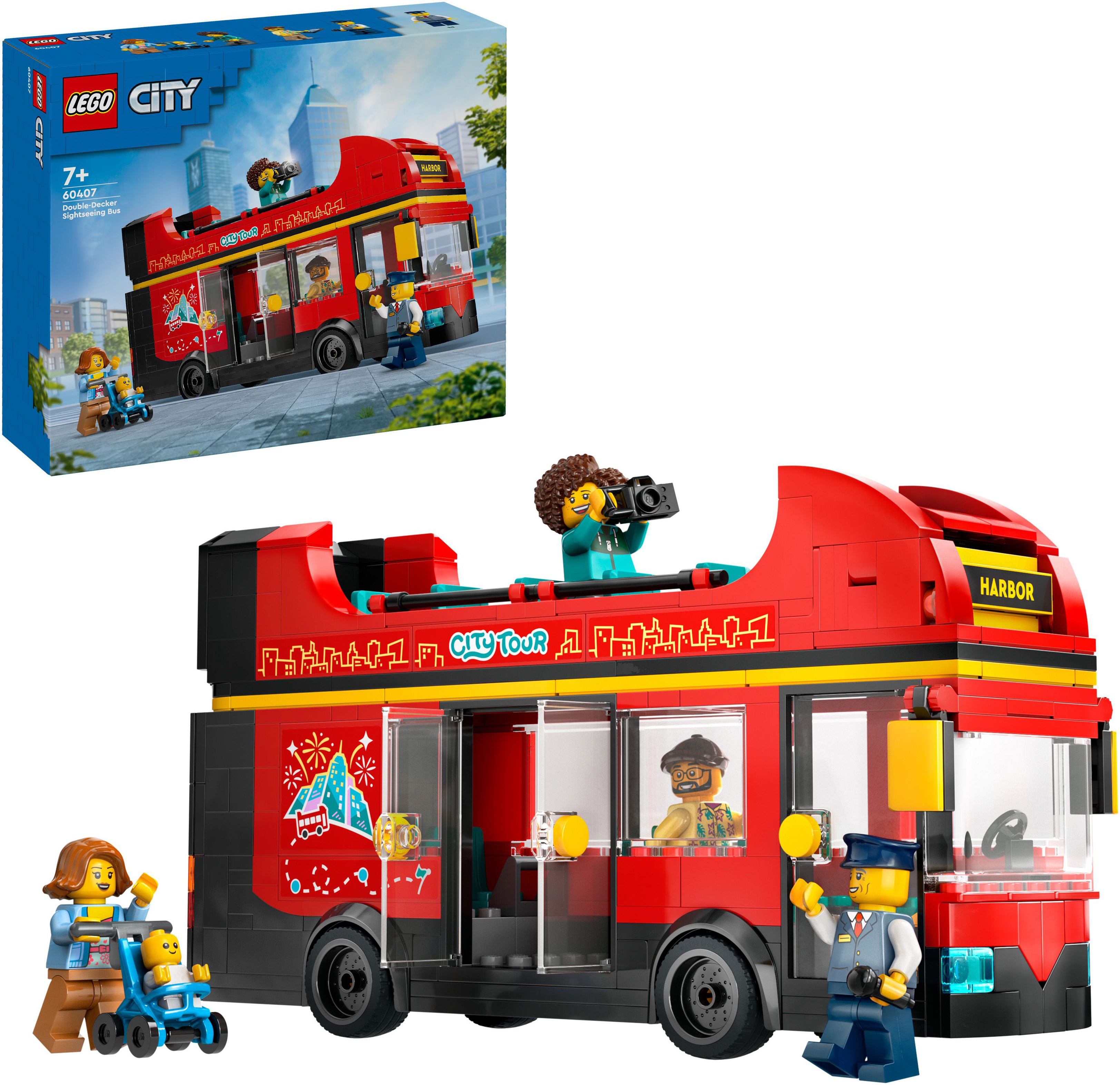 Конструктор LEGO 60407 City Червоний двоповерховий екскурсійний автобусфото12