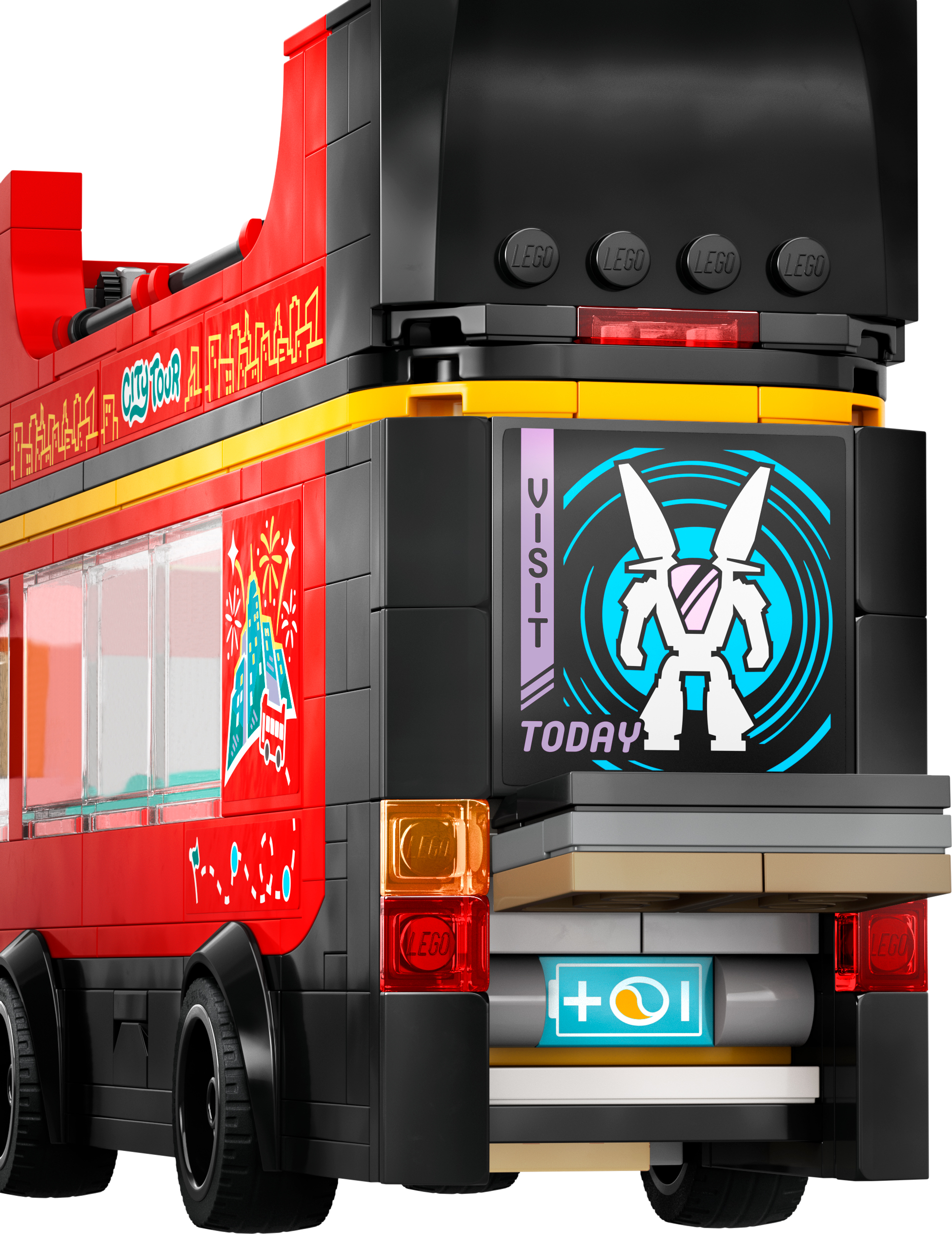 Конструктор LEGO 60407 City Красный двухэтажный экскурсионный автобус фото 9