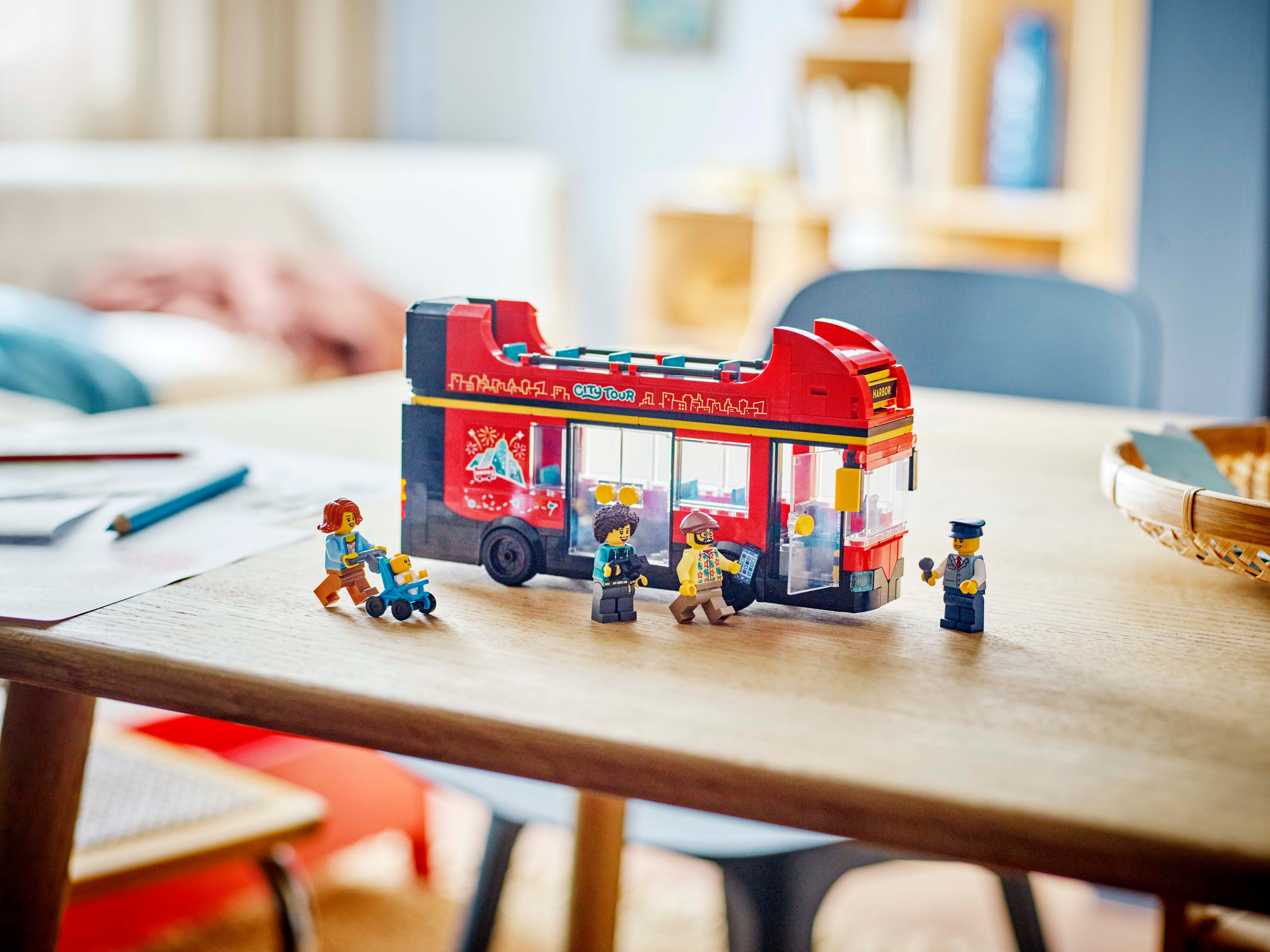 Конструктор LEGO 60407 City Красный двухэтажный экскурсионный автобус фото 16