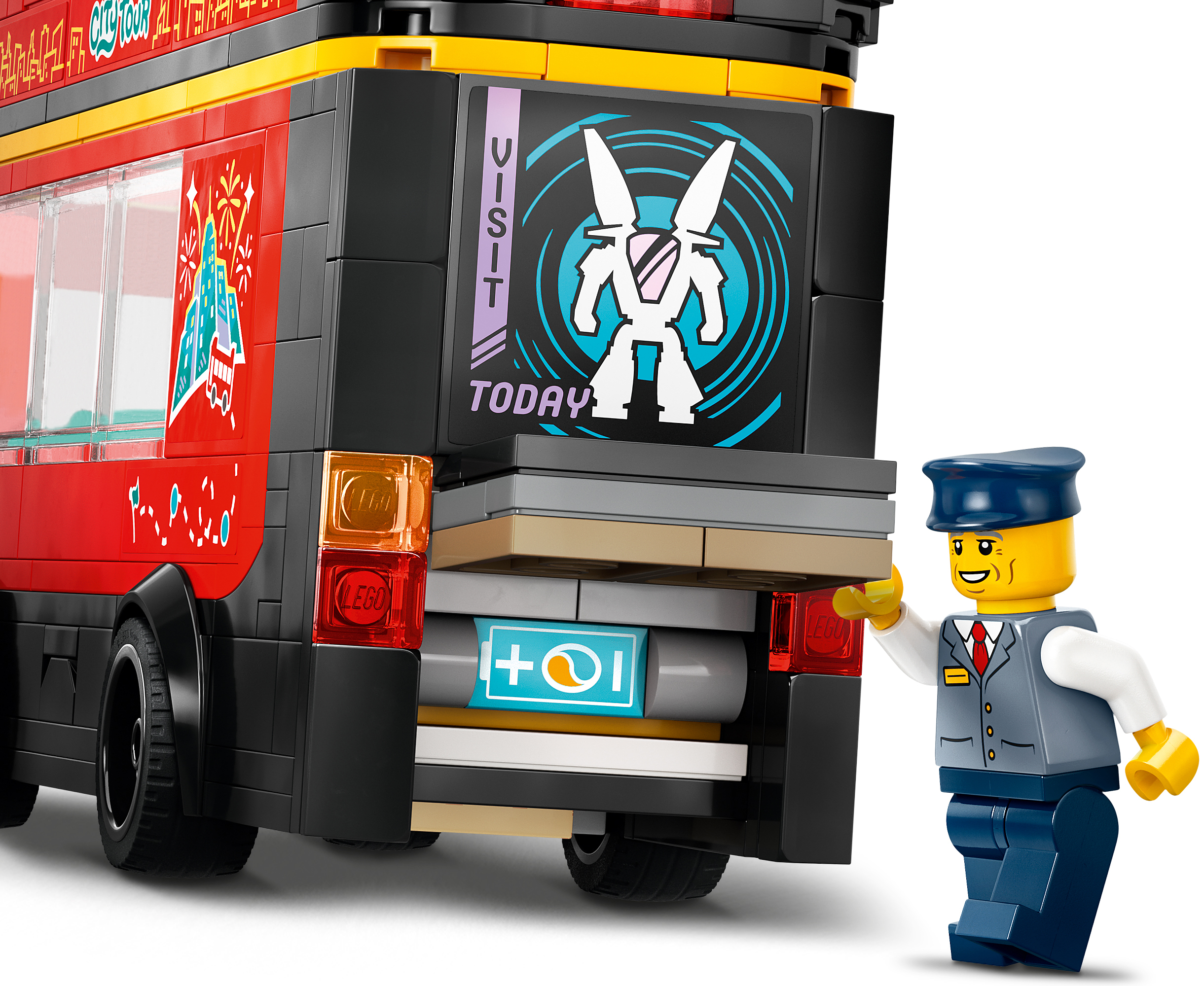 Конструктор LEGO 60407 City Червоний двоповерховий екскурсійний автобусфото8