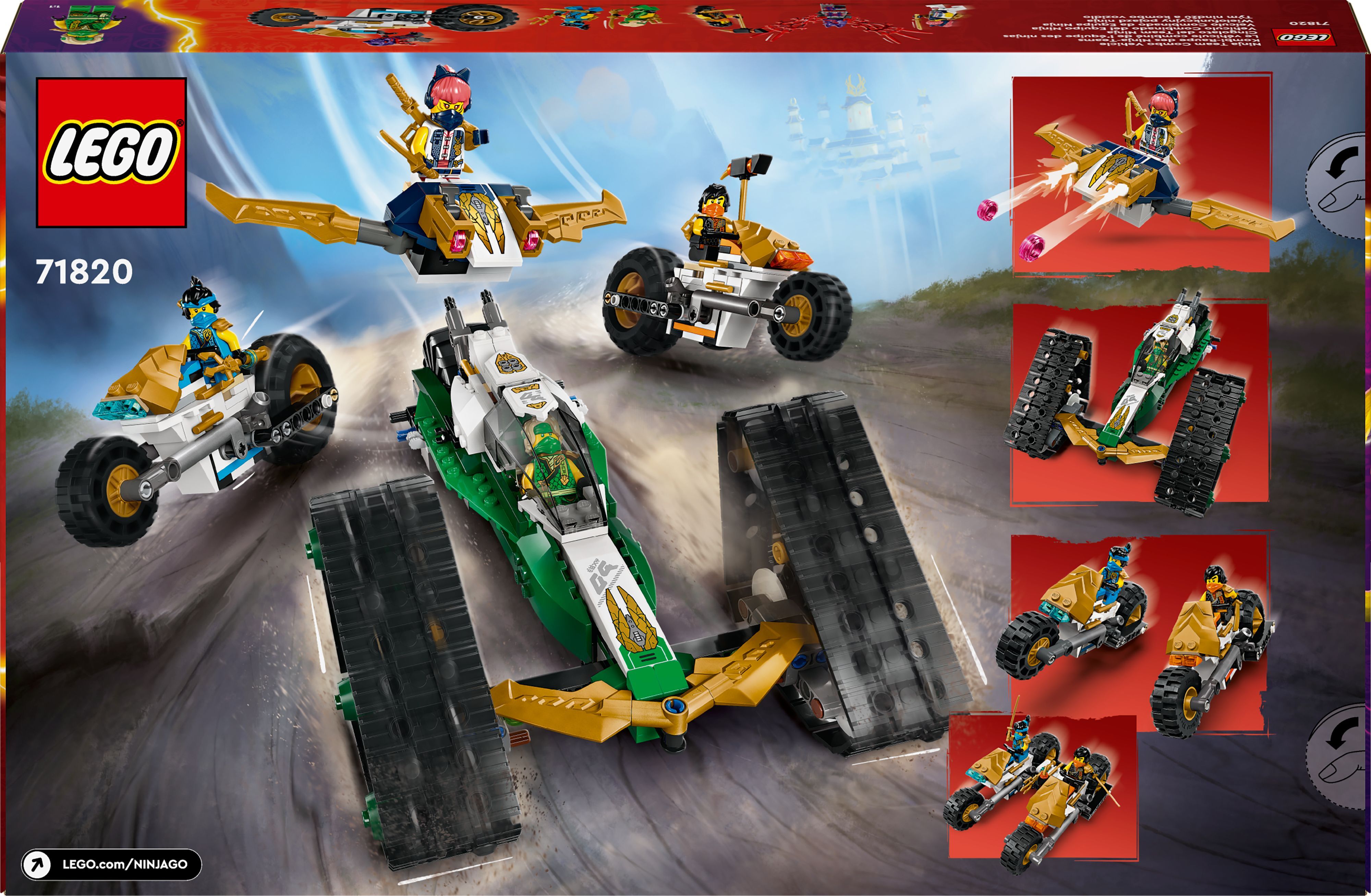 LEGO 71820 NINJAGO Комби-автомобиль команды ниндзя фото 12