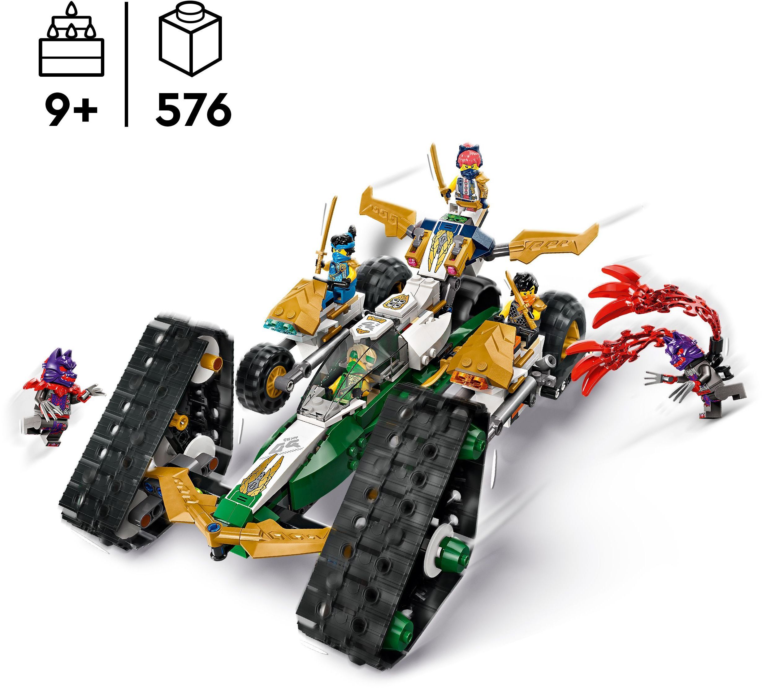 LEGO 71820 NINJAGO Комби-автомобиль команды ниндзя фото 2