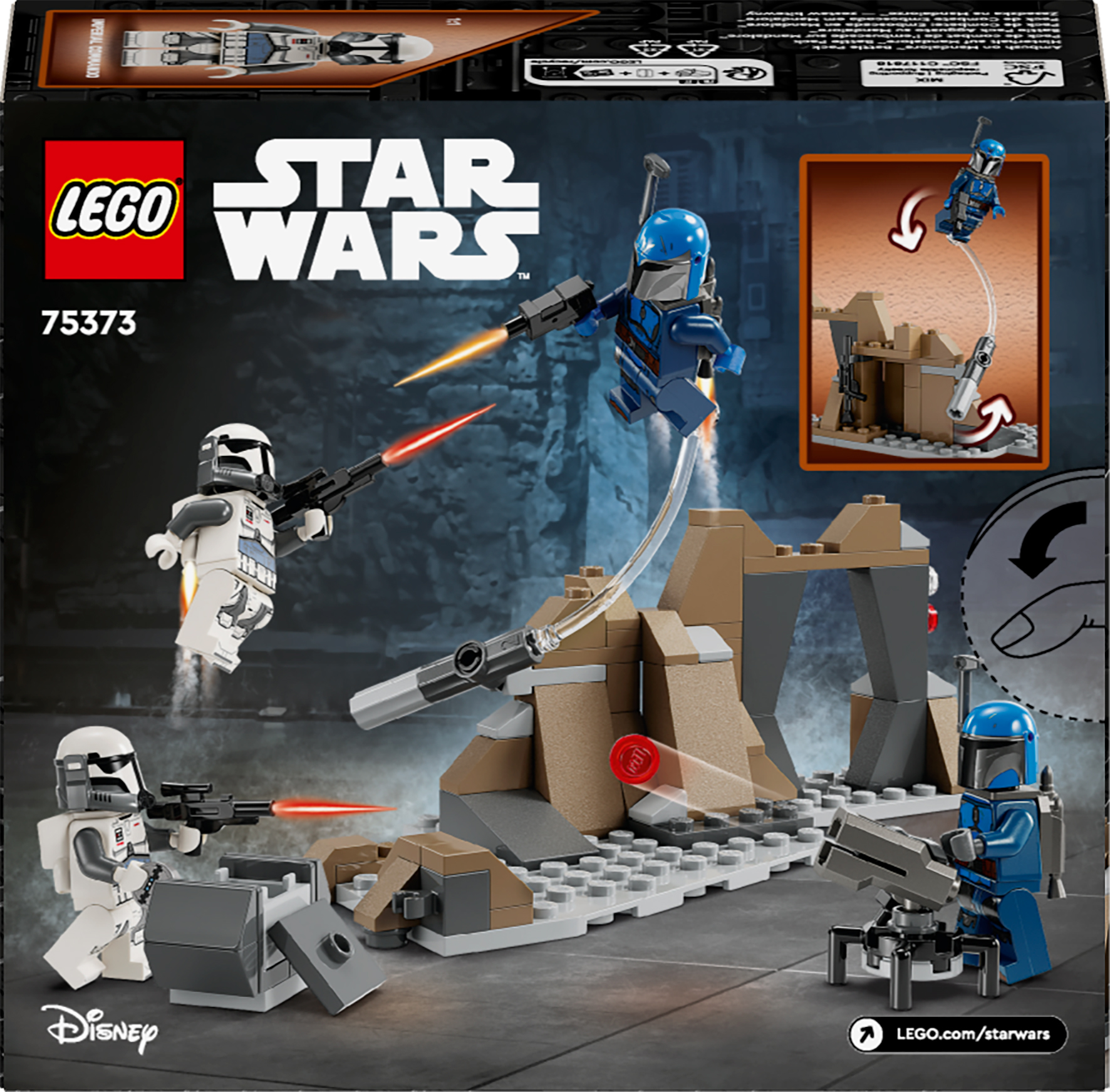 Конструктор LEGO 75373 STAR WARS Бойовий комплект «Засідка на Мандалорі»фото4