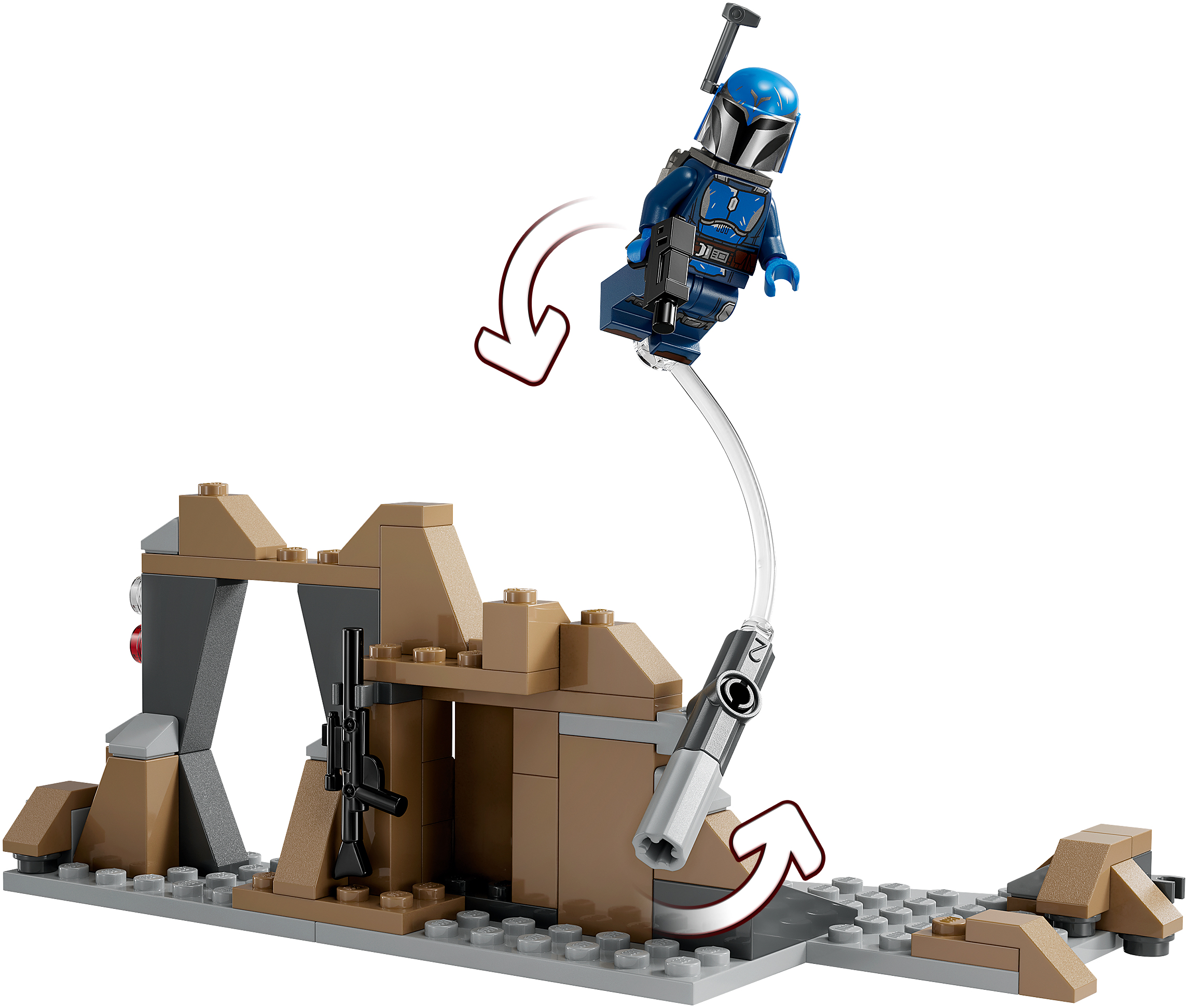 Конструктор LEGO 75373 STAR WARS Боевой комплект«Засада на Мандалоре» фото 9