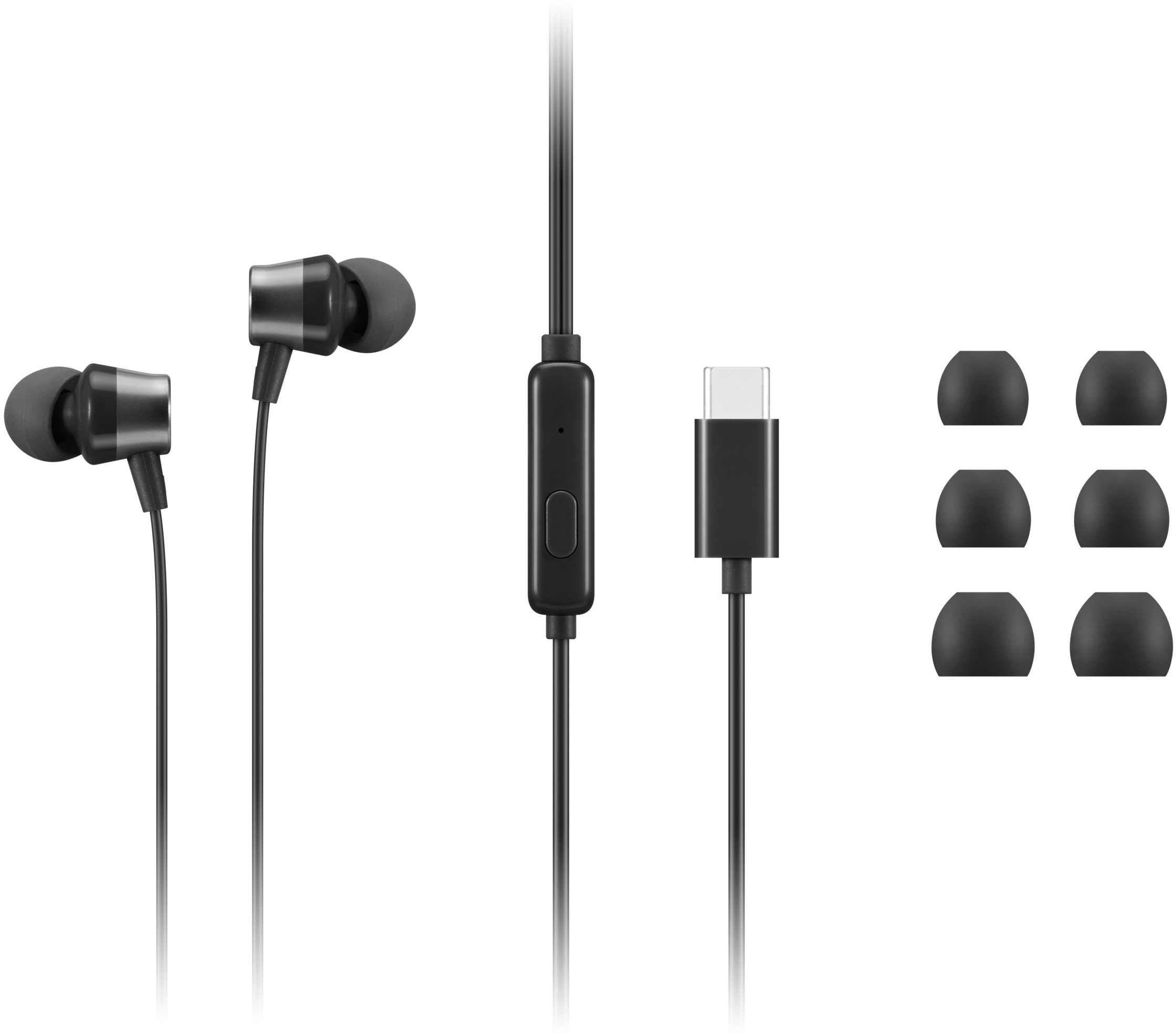 Навушники Lenovo USB-C Wired In-Ear Headphone (4XD1J77351)фото6