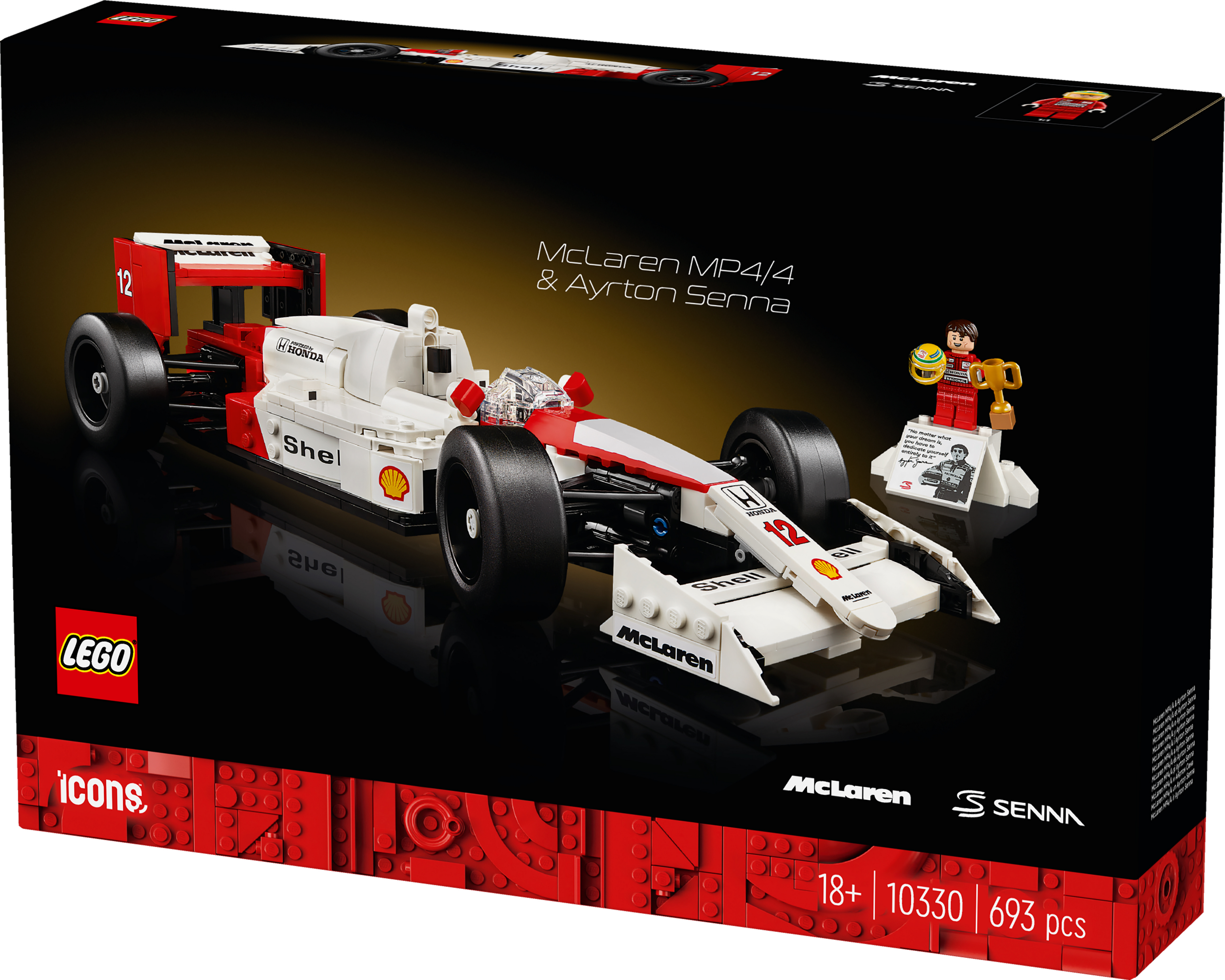 LEGO 10330 Icons McLaren MP4/4 та Айртон Сеннафото3