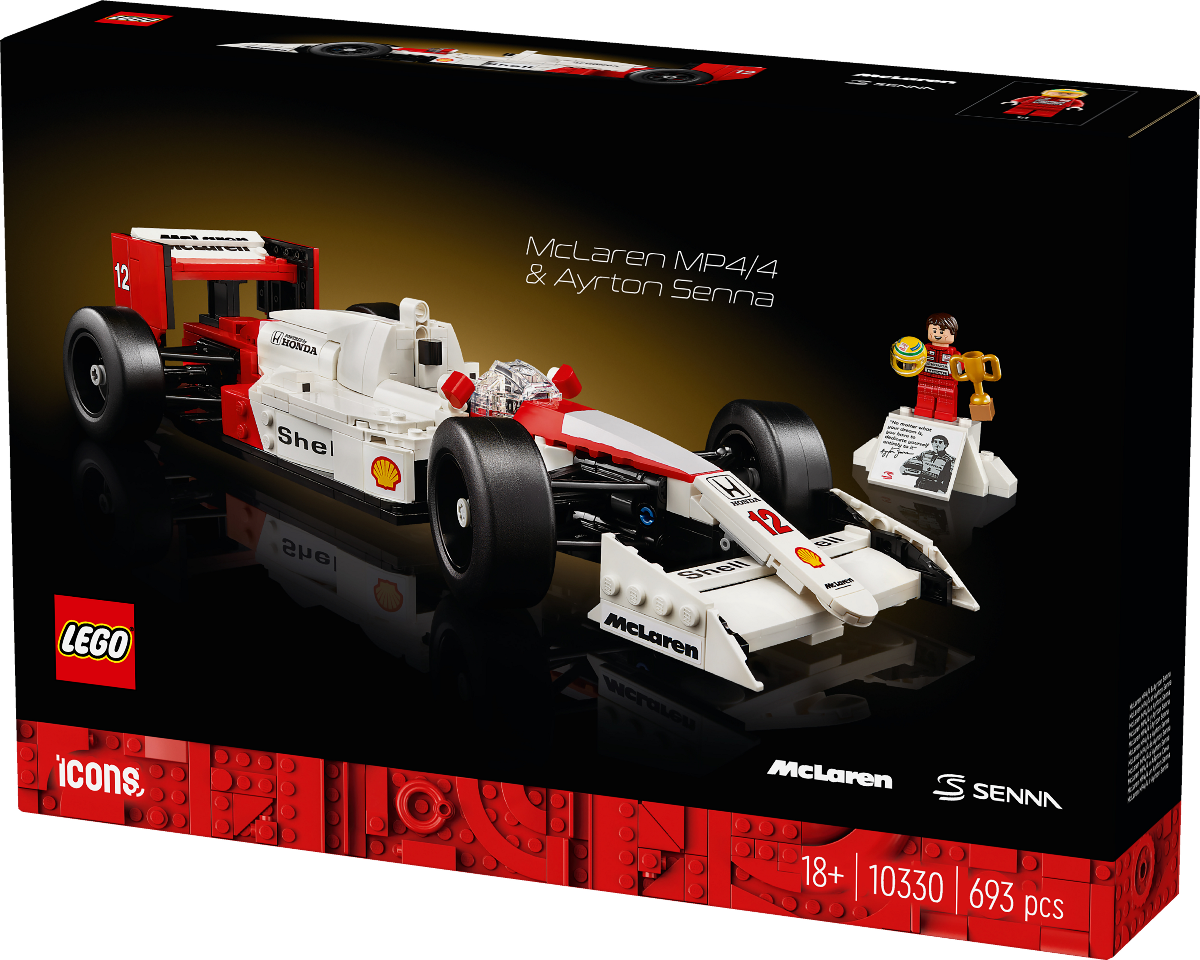 LEGO 10330 Icons McLaren MP4/4 и Айртон Сенна фото 3