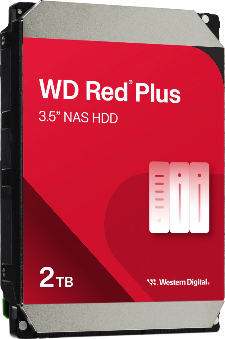 Жесткий диск WD 2TB 3.5" 5400 64MB SATA Red Plus NAS (WD20EFPX) фото 2