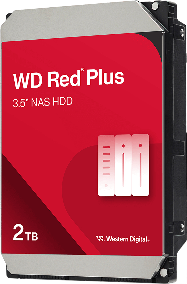 Жесткий диск WD 2TB 3.5" 5400 64MB SATA Red Plus NAS (WD20EFPX) фото 3