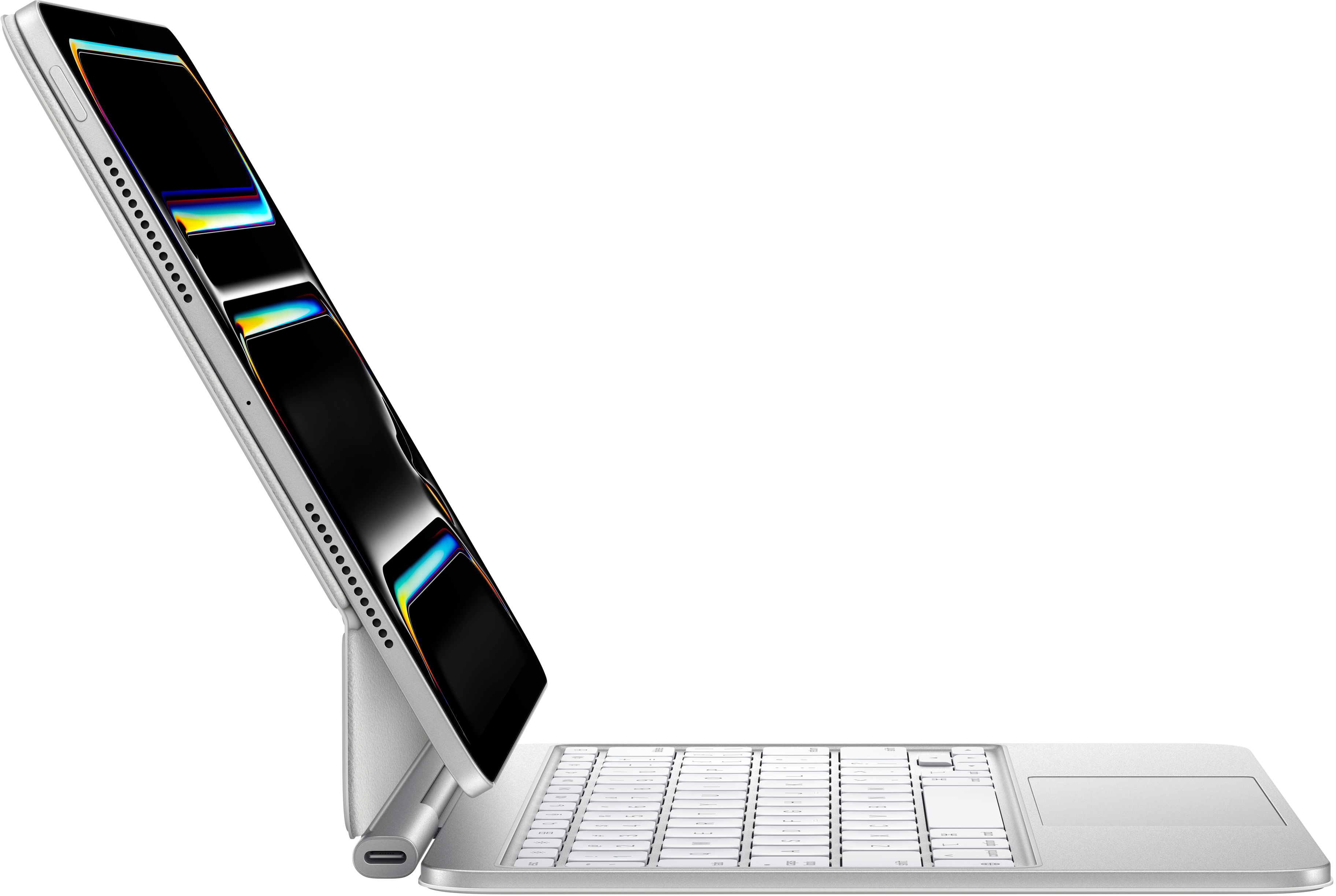 Чохол-клавіатура Apple Magic Keyboard для iPad Pro 11-inch (M4) Ukrainian, White (MWR03UA/A)фото3