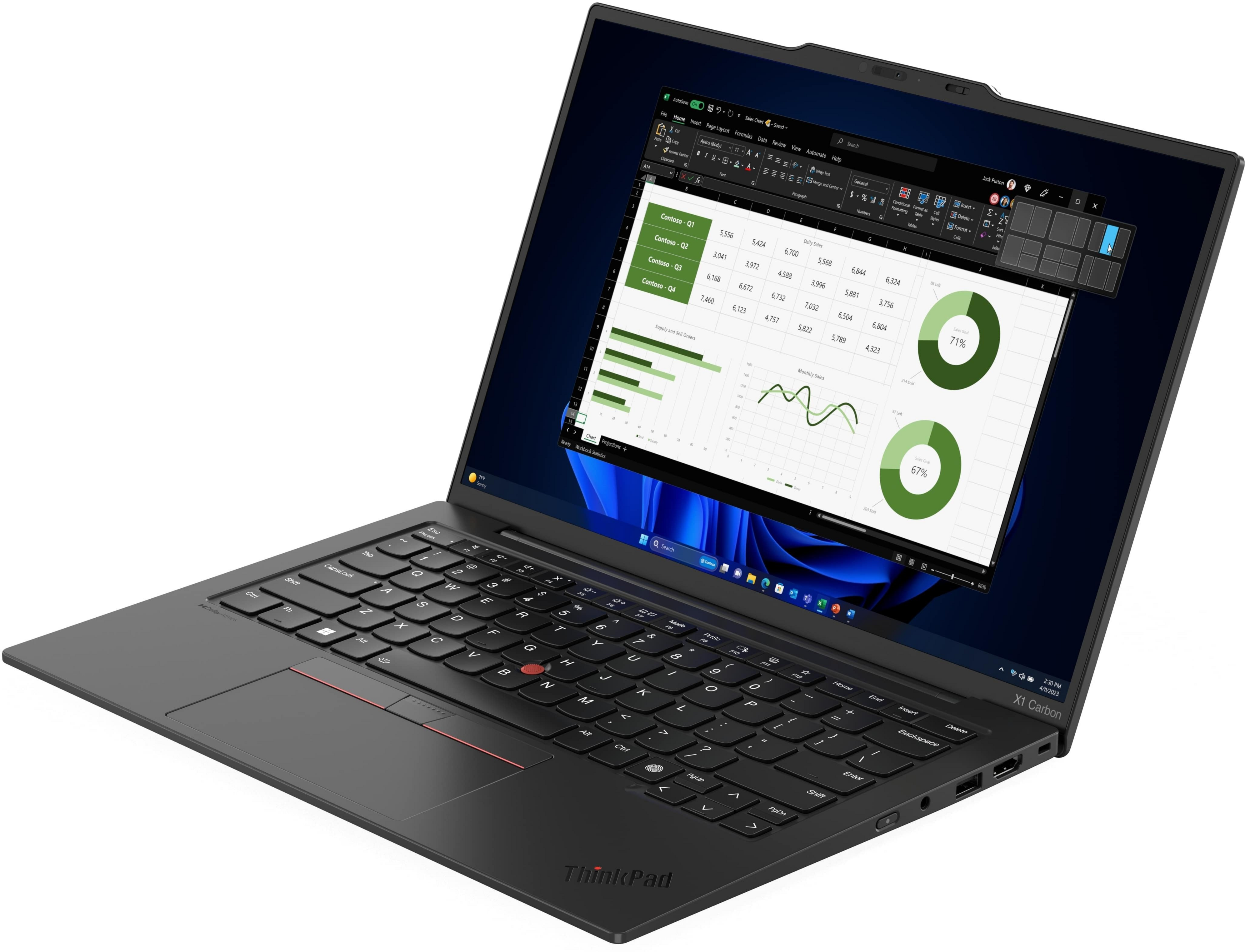 Ноутбук LENOVO ThinkPad X1 Carbon Gen 12 (21KC004RRA)фото3