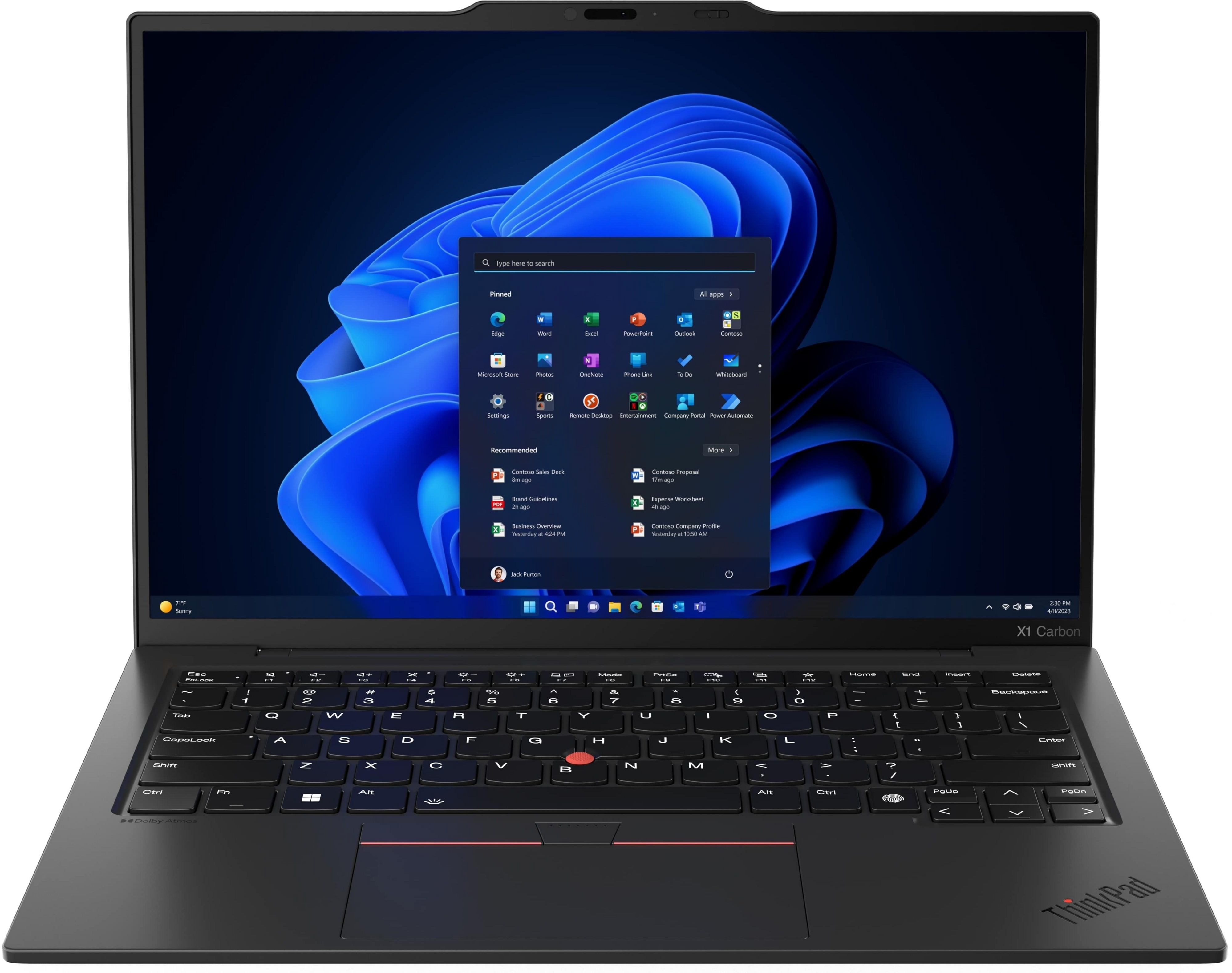 Ноутбук LENOVO ThinkPad X1 Carbon Gen 12 (21KC004RRA)фото2