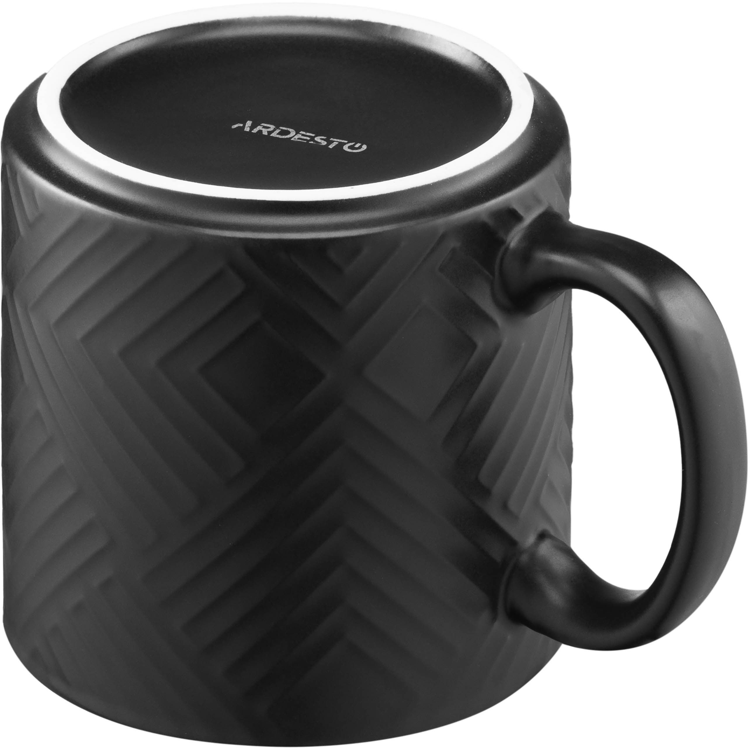 Чашка Ardesto Francesca, 360мл, кераміка, чорний (AR3483BK)фото5