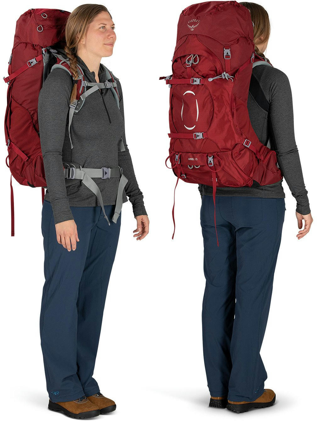 Рюкзак Osprey Ariel 55 claret red - XS/S - червонийфото3