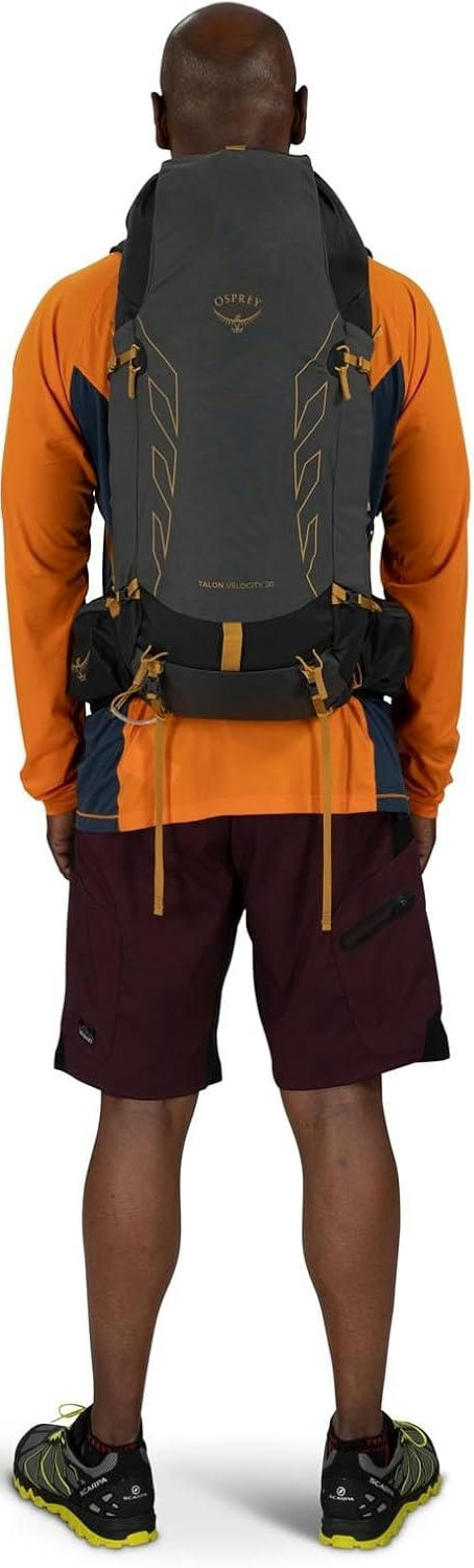 Рюкзак Osprey Talon Velocity 30 dark charcoal/tumbleweed yellow – L/XL – чорнийфото8