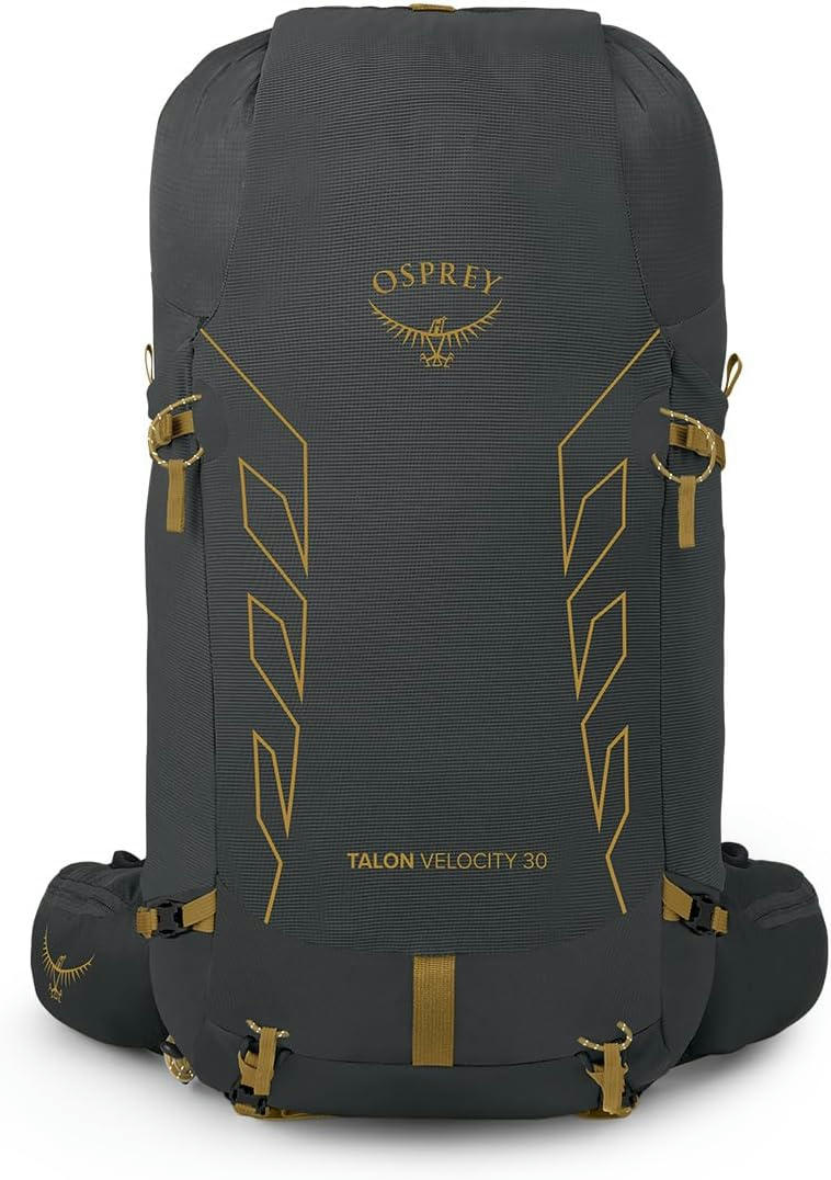 Рюкзак Osprey Talon Velocity 30 dark charcoal/tumbleweed yellow - L/XL - черный фото 2