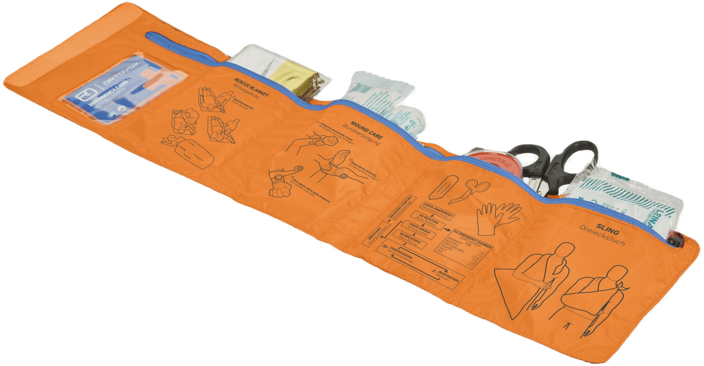 Аптечка Ortovox First Aid Roll Doc Mid Shocking Orange - Оранжевый фото 2