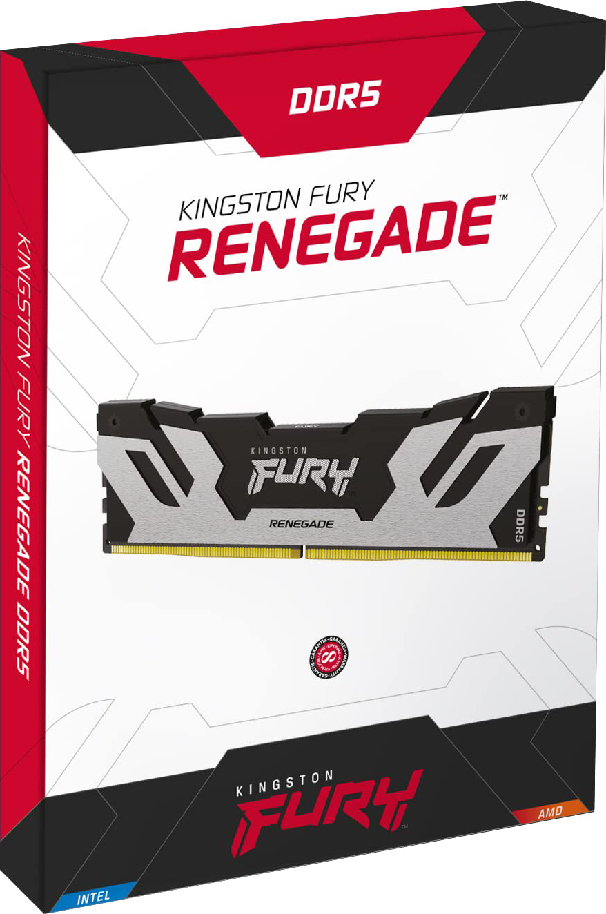 Память ПК Kingston DDR5 32GB KIT (16GBx2) 7200 FURY Renegade XMP Серый (KF572C38RSK2-32) фото 7