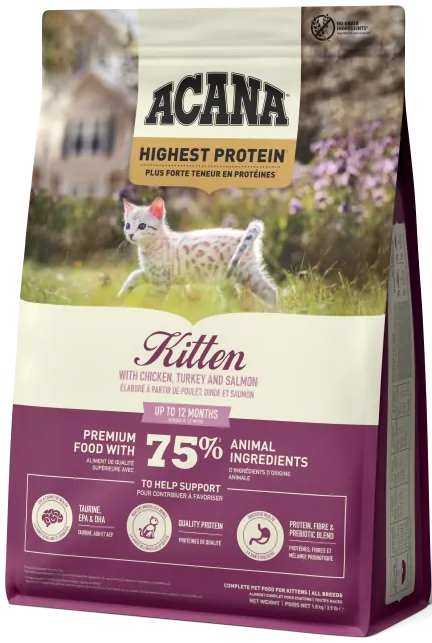 Сухий корм для кошенят Acana Highest Protein Kitten Recipe 1.8 кгфото3