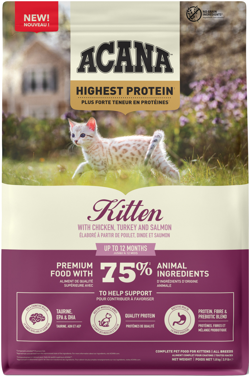 Сухий корм для кошенят Acana Highest Protein Kitten Recipe 1.8 кгфото2
