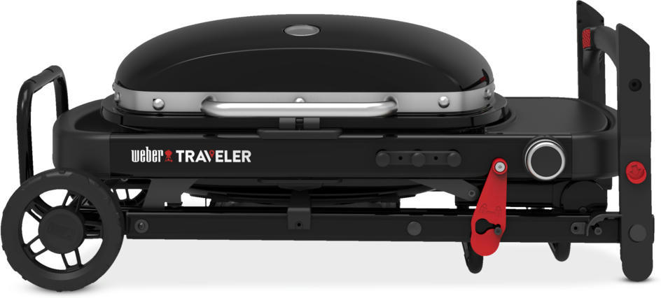 Гриль газовий Weber Traveler Compact Portable, чорний (1500527)фото3