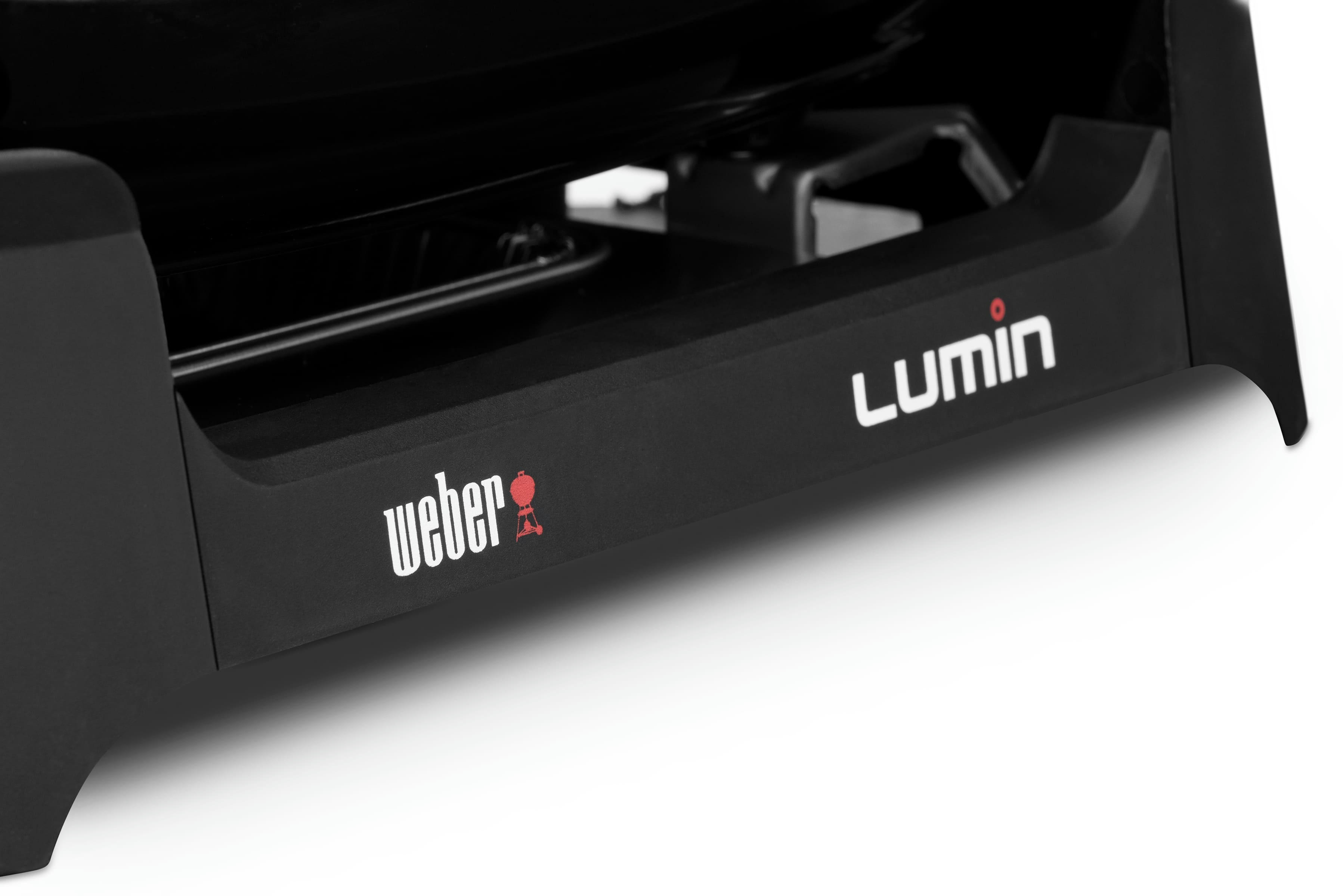Гриль электрический Weber Lumin Compact 1000 с подставкой, черный (91010879) фото 5