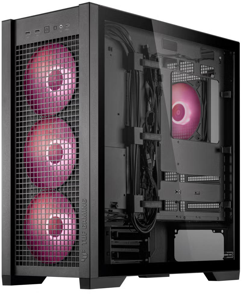 Корпус ASUS TUF GAMING GT302 TG ARGB BLACK (90DC00I0-B19000) фото5