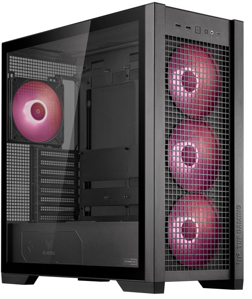 Корпус ASUS TUF GAMING GT302 TG ARGB BLACK (90DC00I0-B19000) фото2