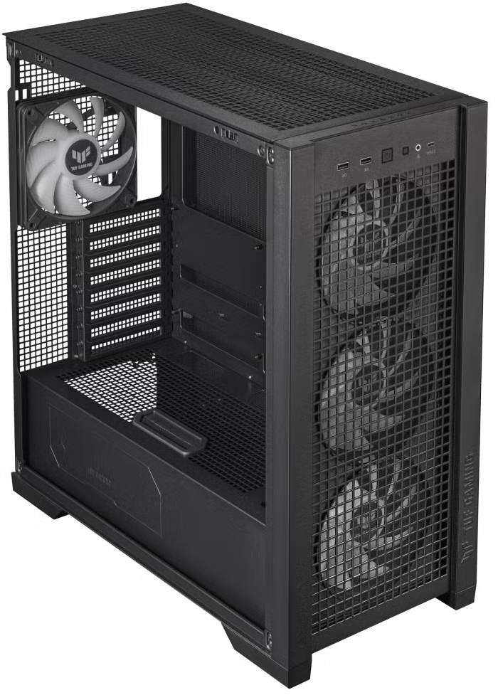 Корпус ASUS TUF GAMING GT302 TG ARGB BLACK (90DC00I0-B19000) фото7