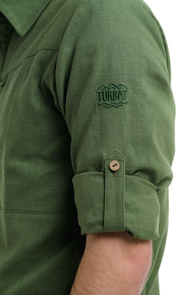 Рубашка мужская Turbat Amazonka Hemp Mns bronze green M зеленый фото 3